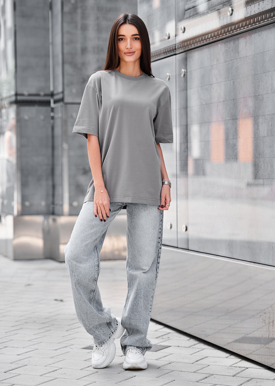 Koszulka Staff li gray oversize