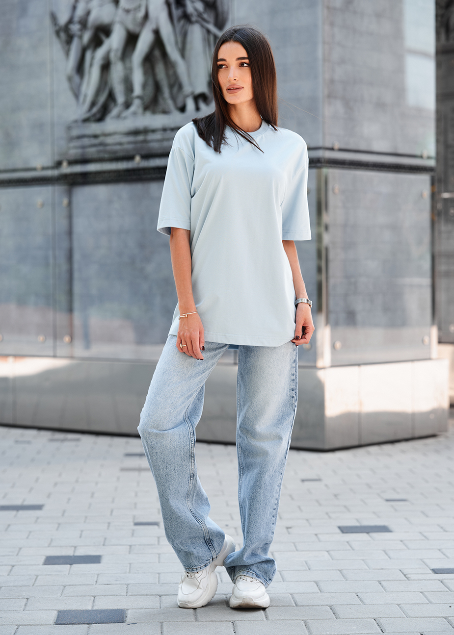 Koszulka Staff li light blue2 oversize