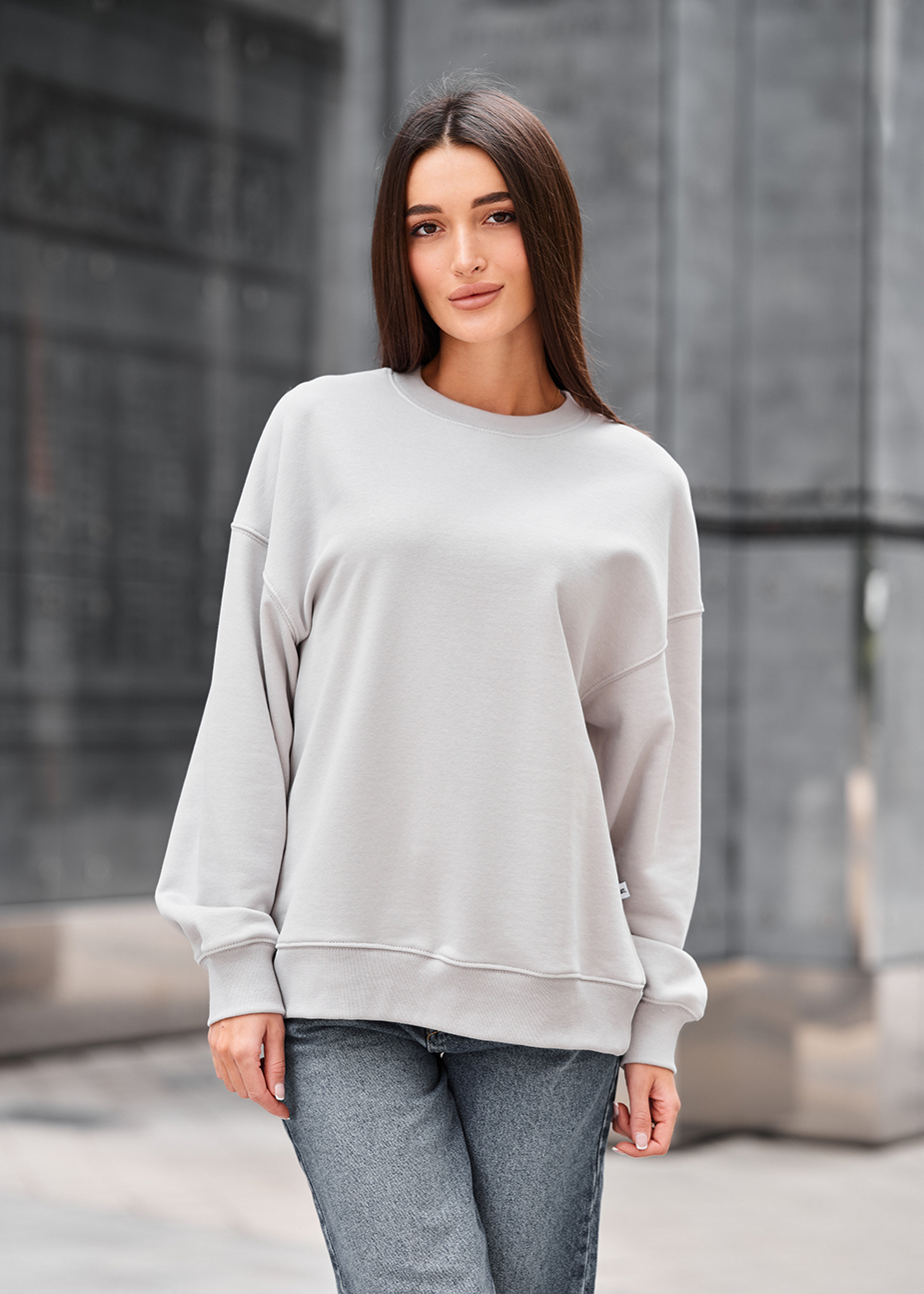 Bluza Staff s light gray oversize