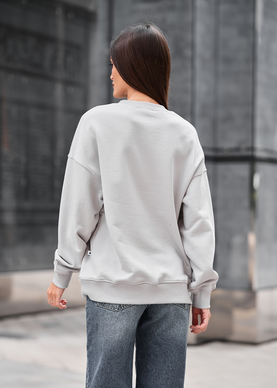 Bluza Staff s light gray oversize