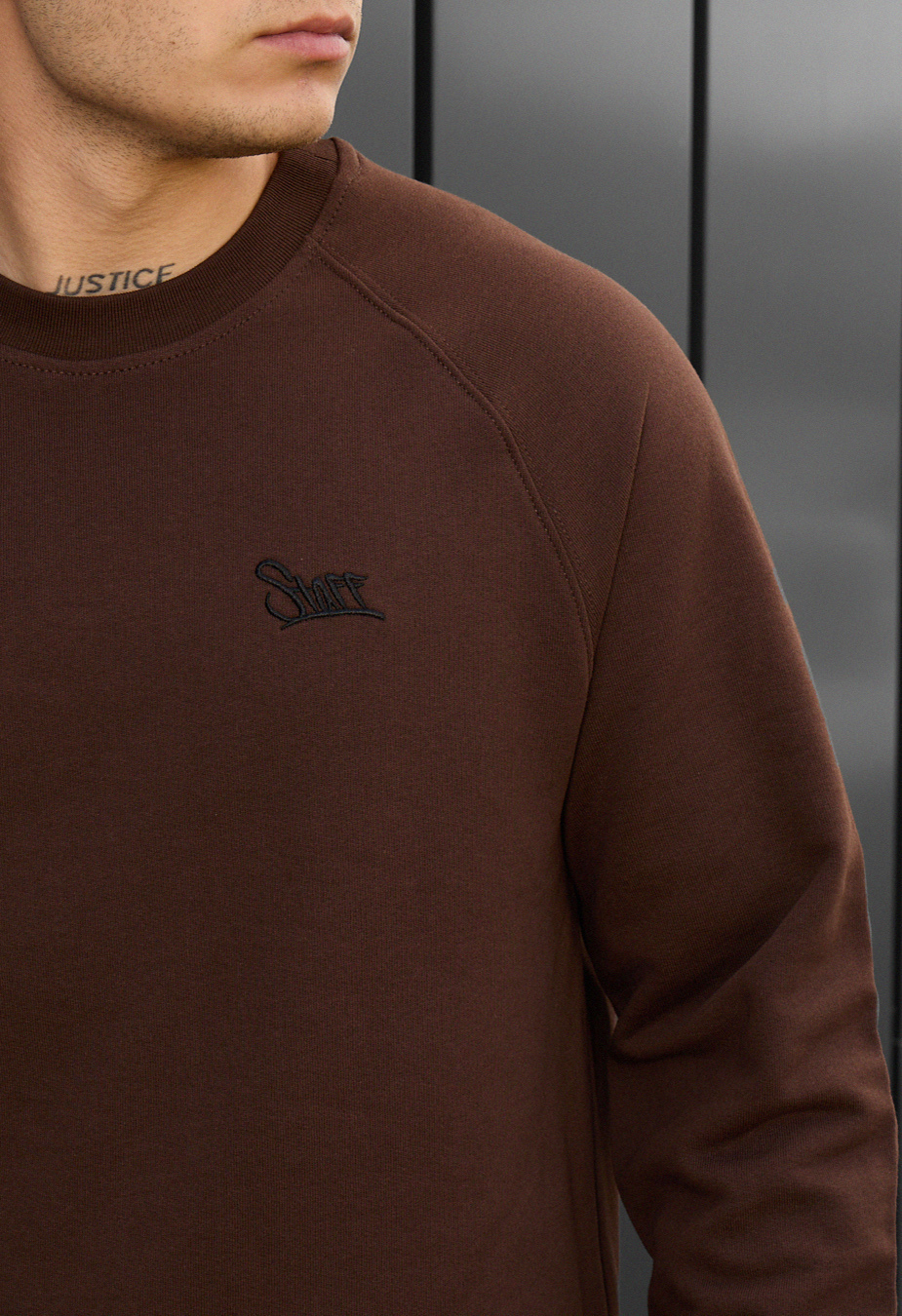Bluza Staff brown logo