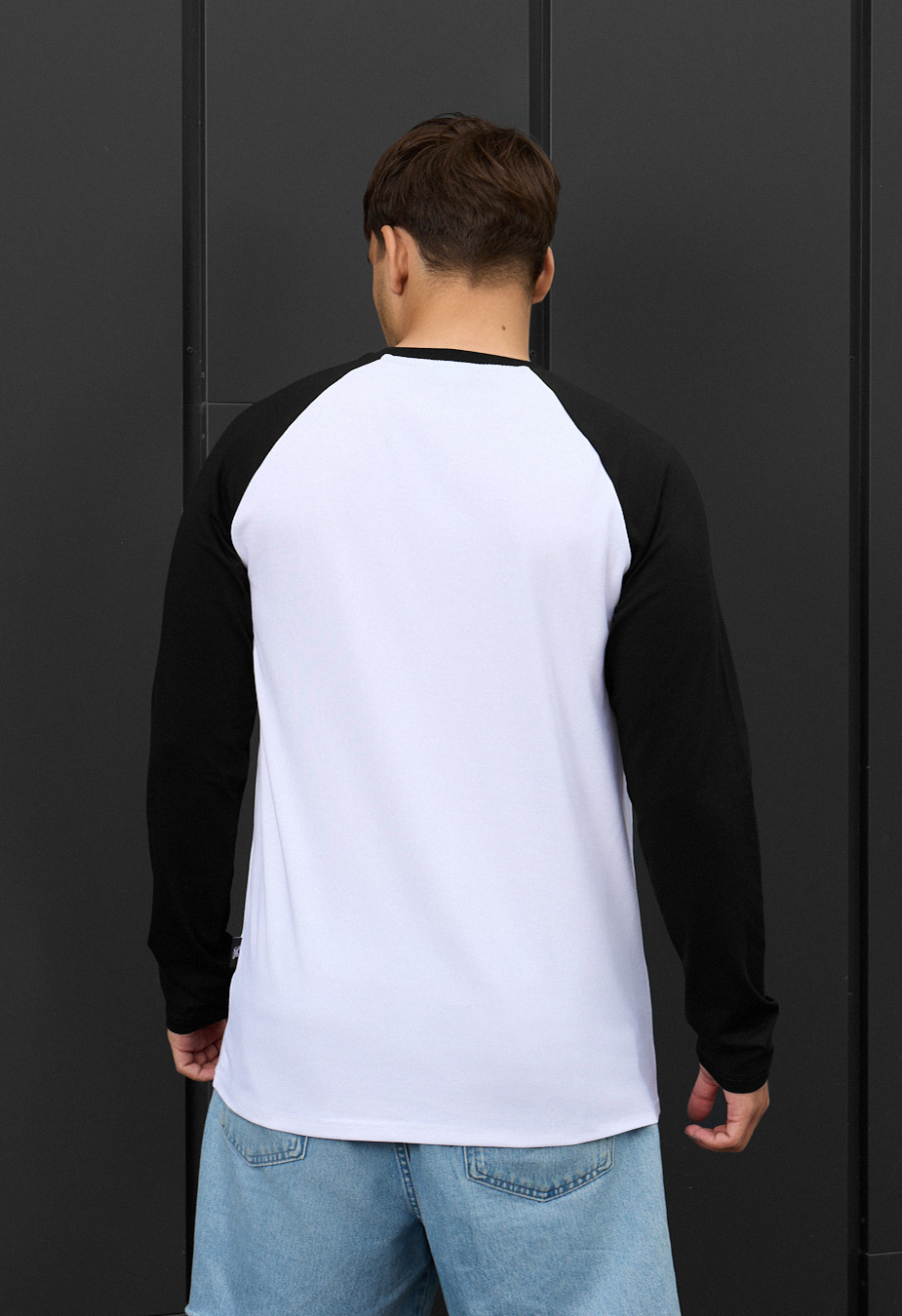 Longsleeve Staff white & black logo