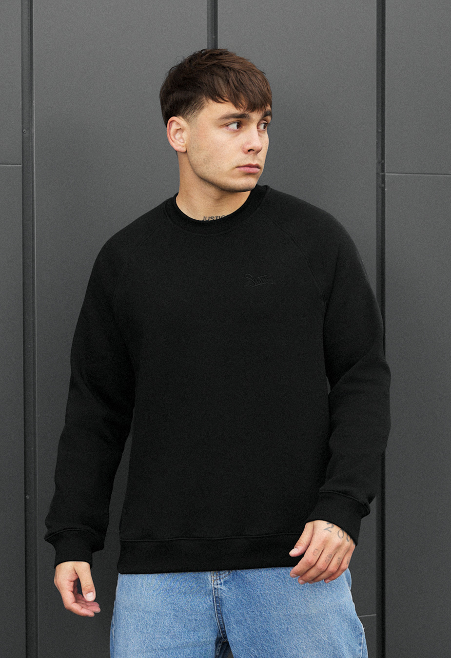 Bluza Staff black logo fleece
