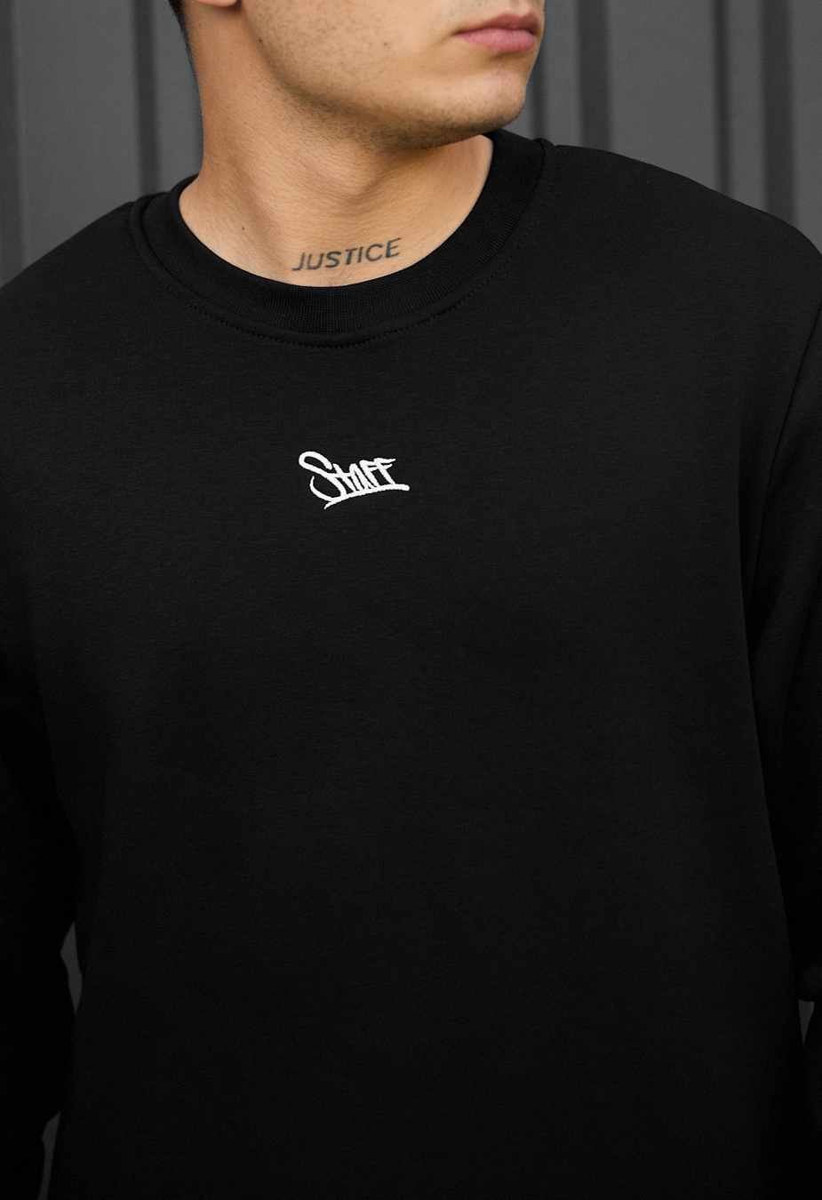 Bluza Staff black logo fleece