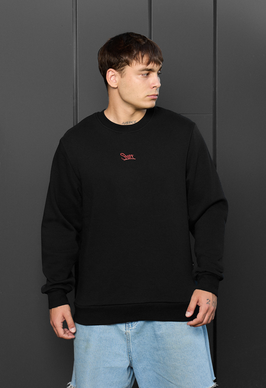 Bluza Staff black logo fleece