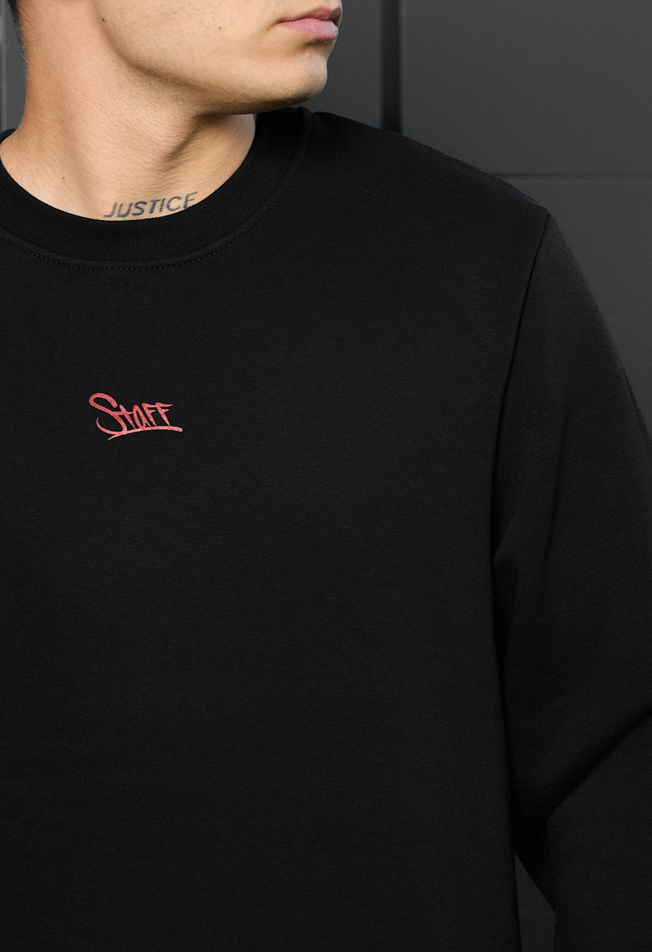 Bluza Staff black logo fleece