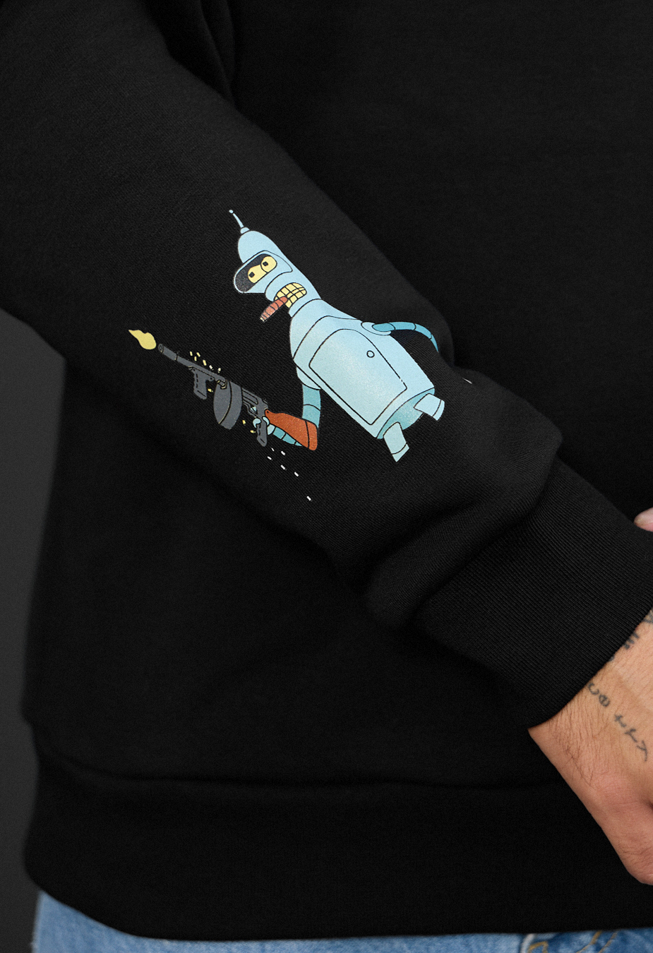 Bluza Staff logo & cartoon fleece