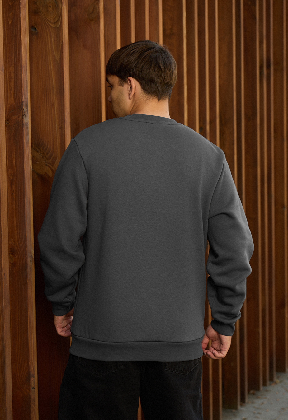 Bluza Staff dark gray basic fleece