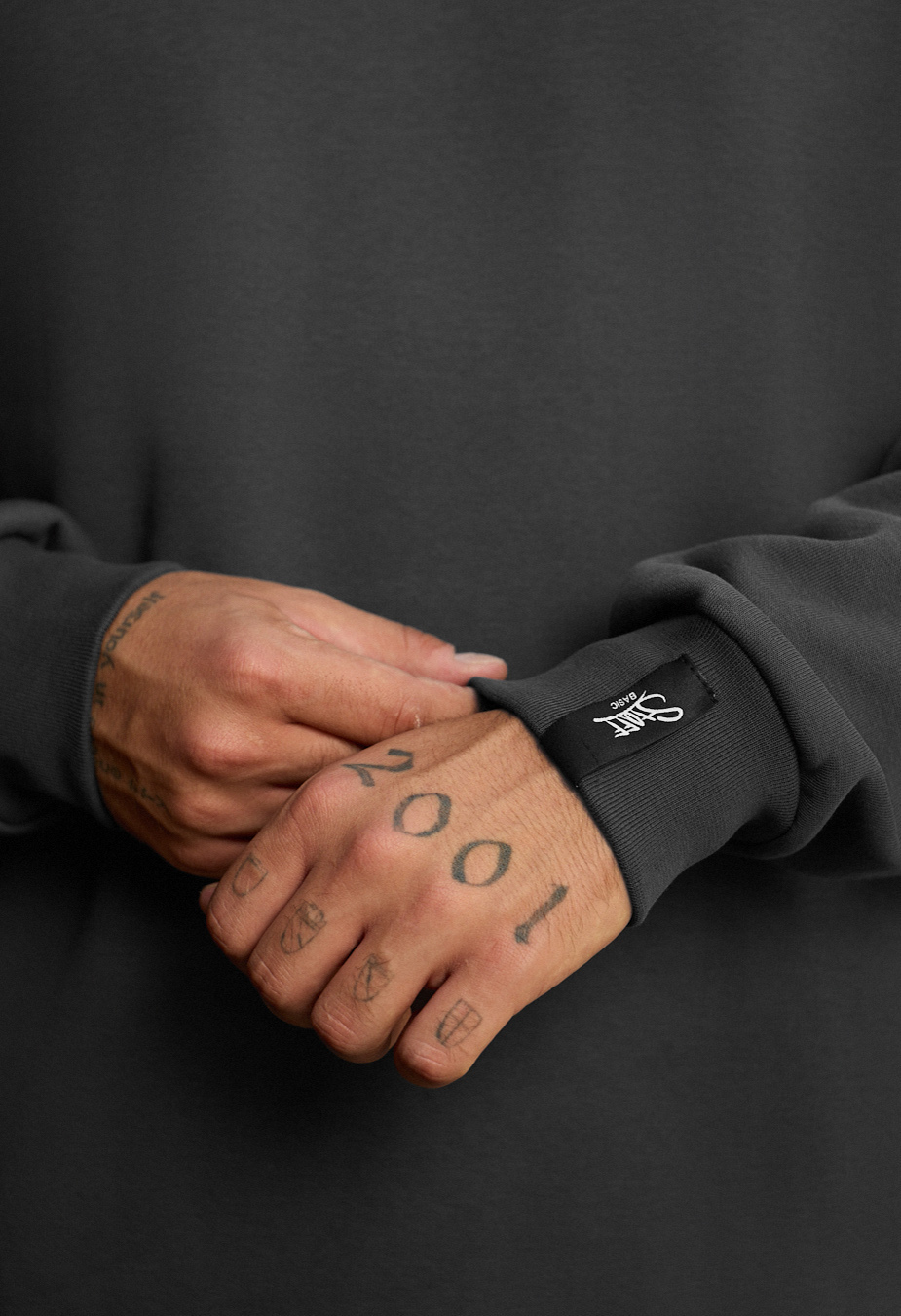 Bluza Staff dark gray basic fleece