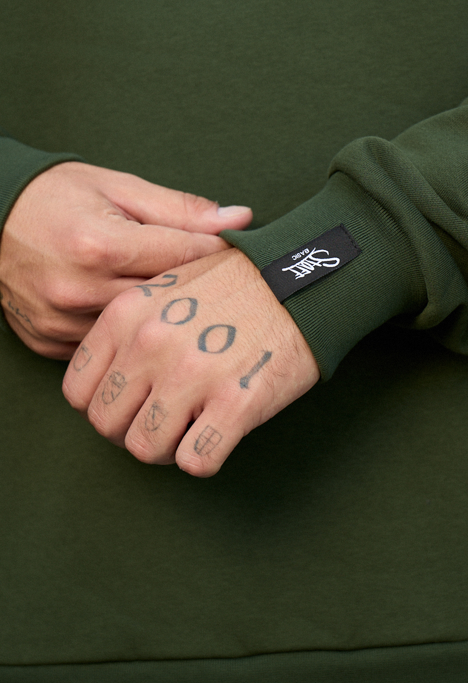 Bluza Staff khaki basic fleece