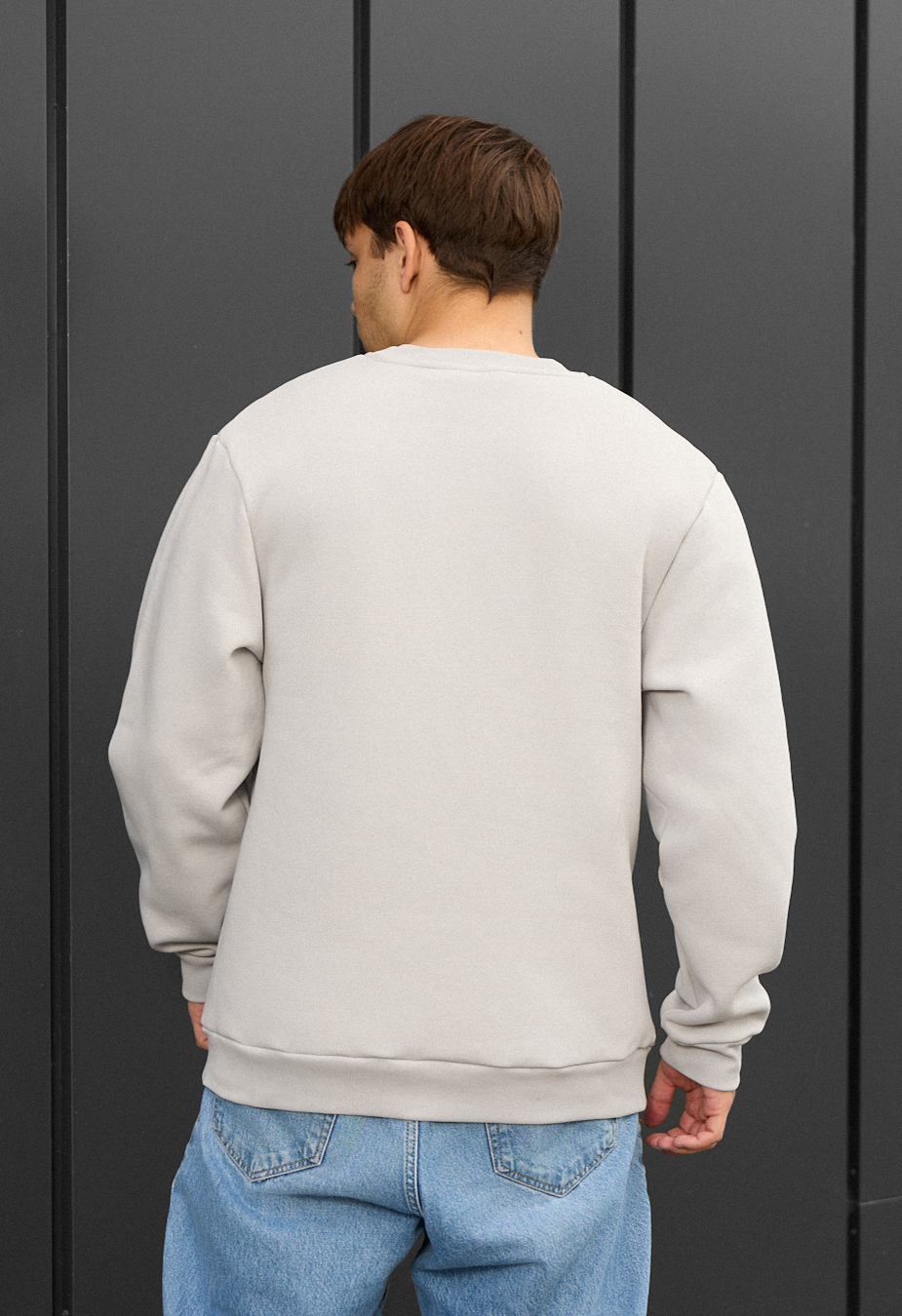 Bluza Staff light gray basic fleece