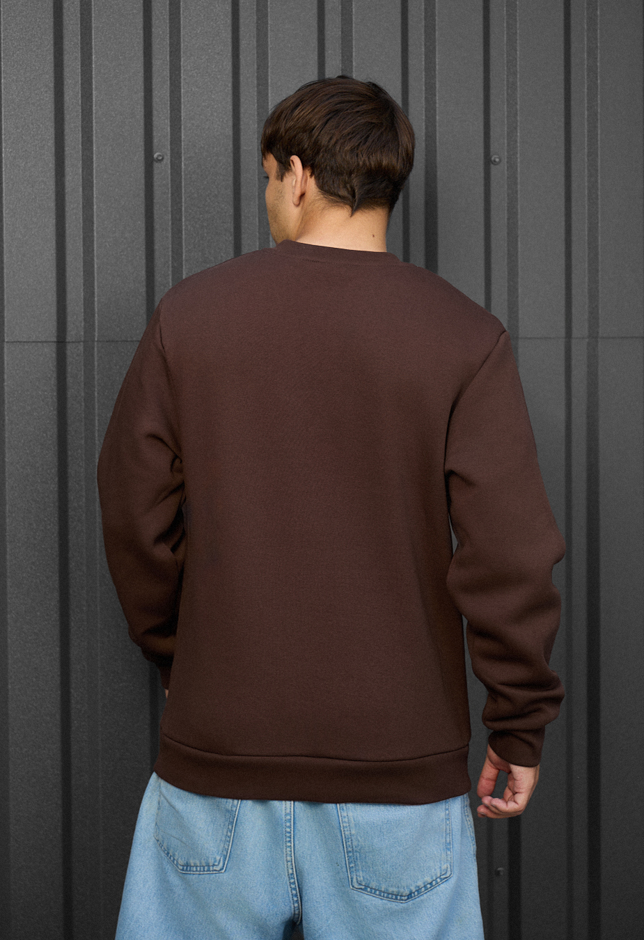 Bluza Staff brown basic fleece