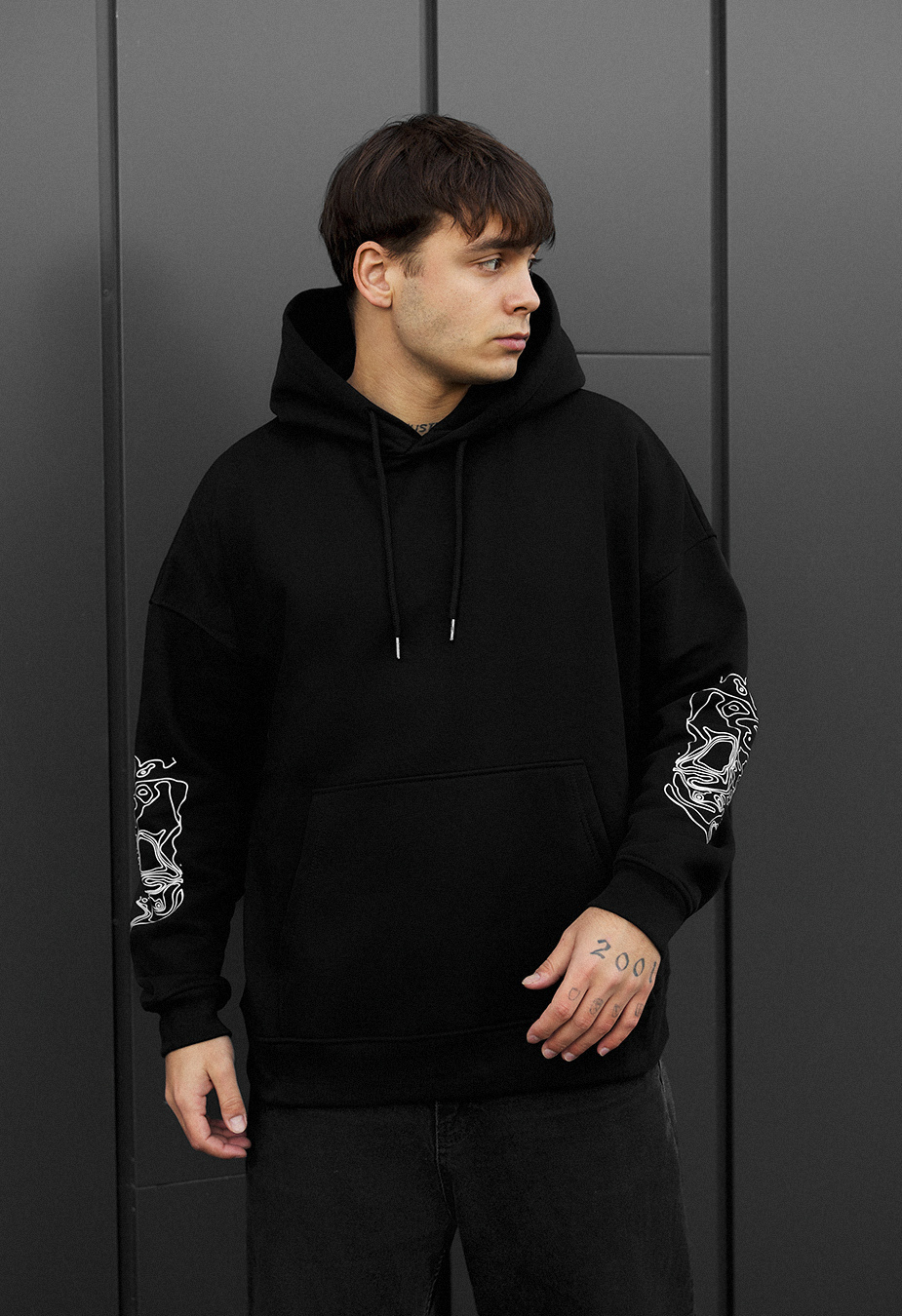 Bluza Staff skull oversize fleece