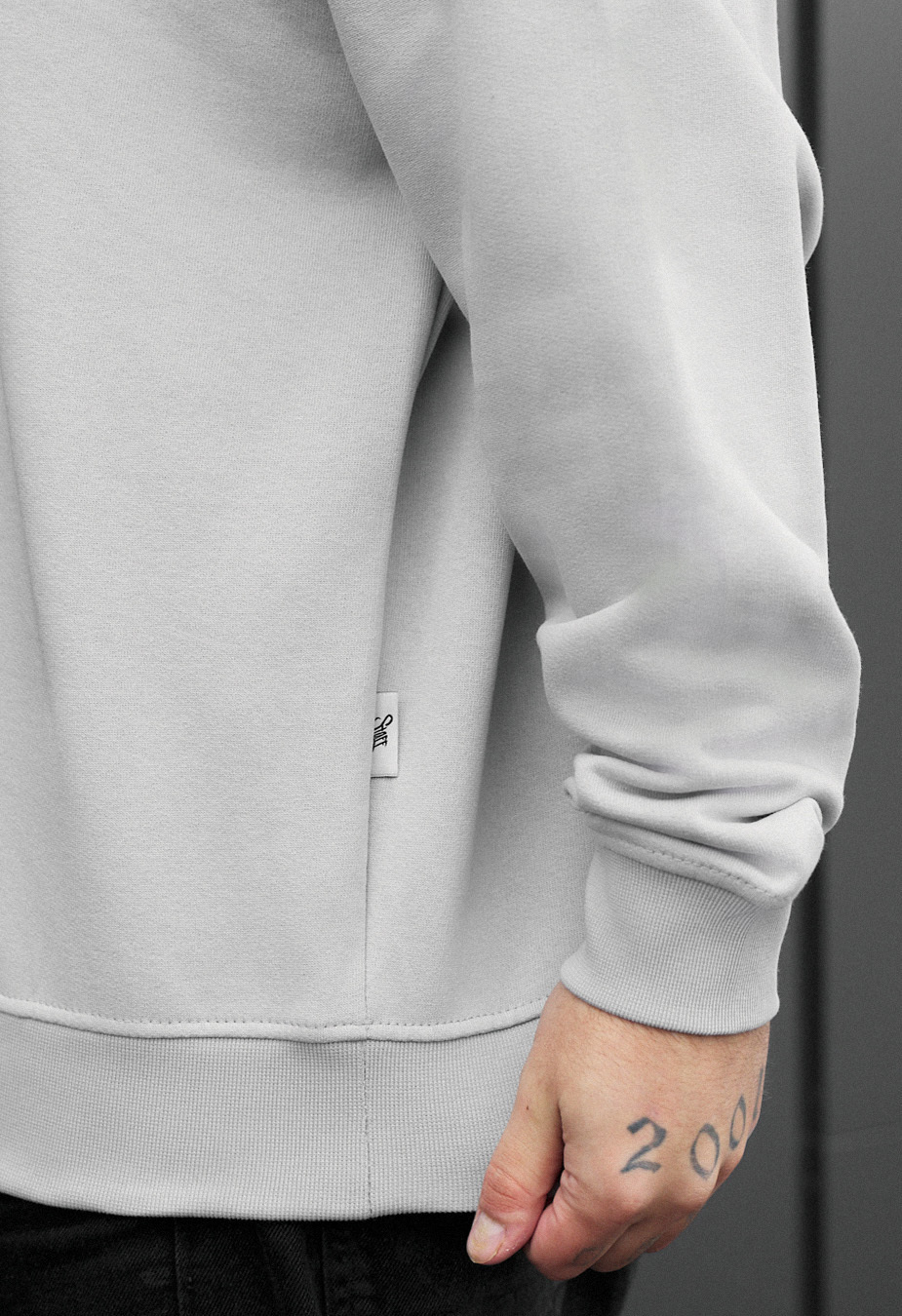 Bluza Staff ic light gray oversize