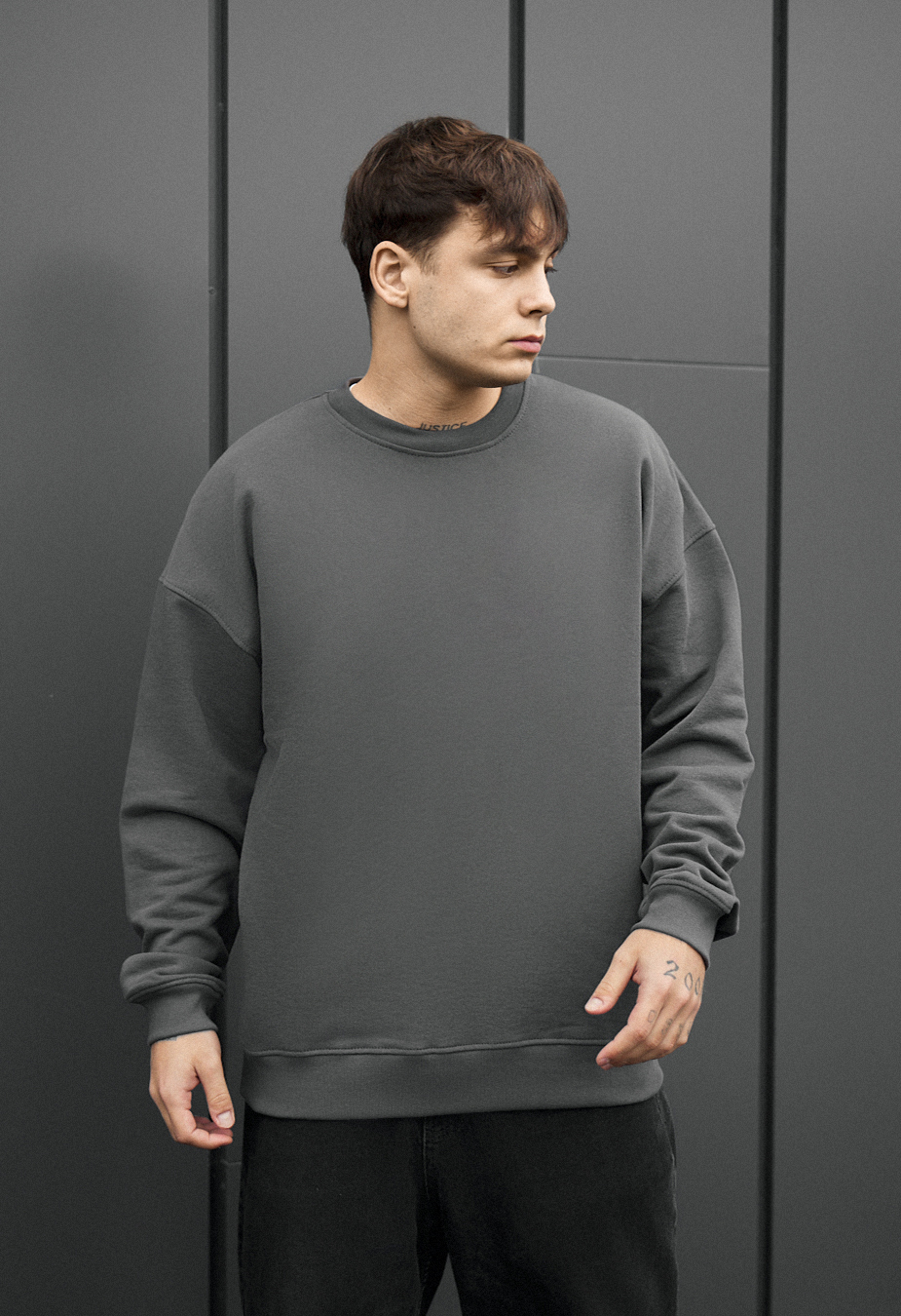 Bluza Staff ic dark gray oversize