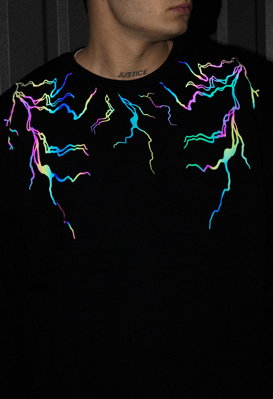 Bluza Staff ic black reflective oversize