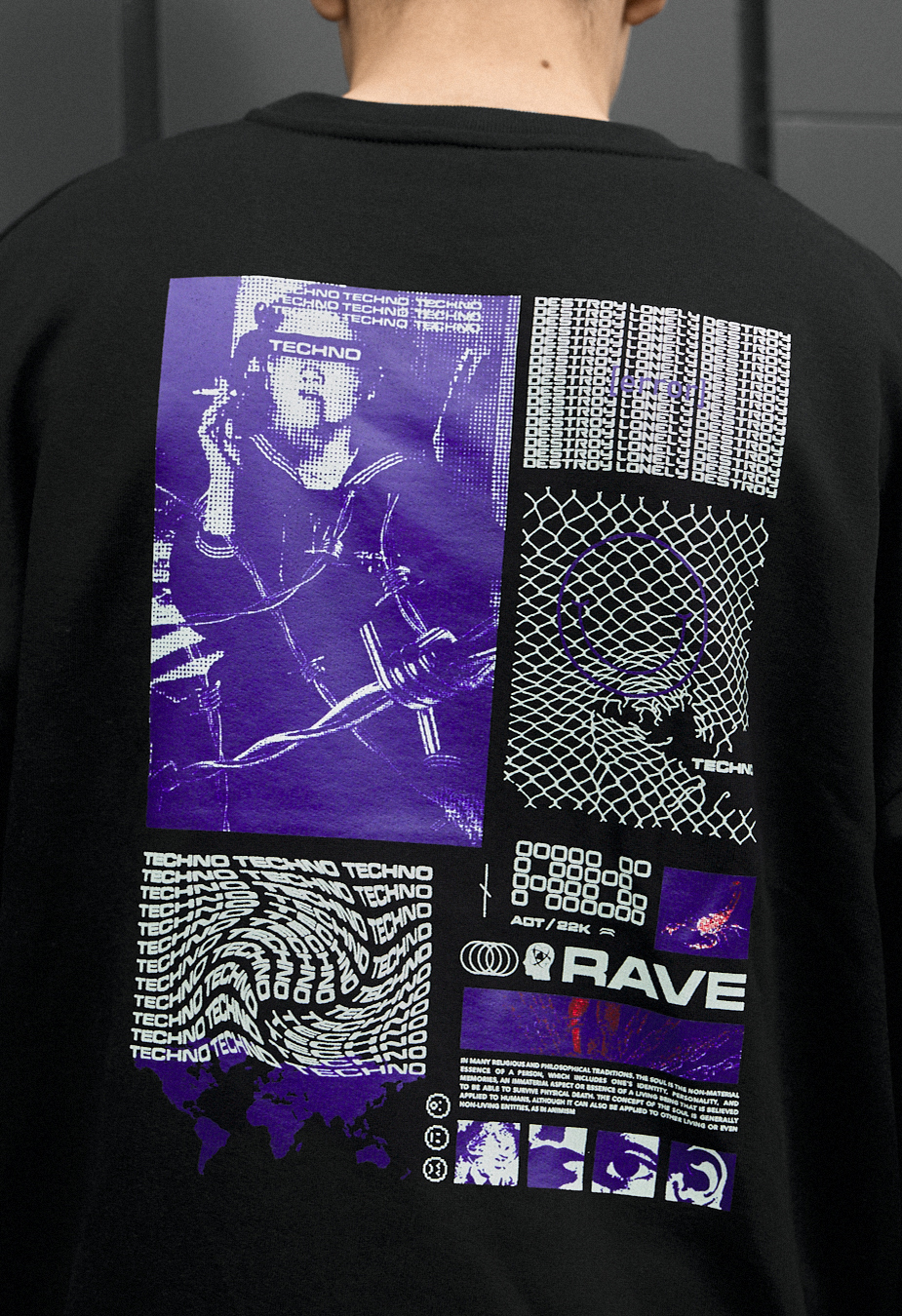 Bluza Staff rave oversize