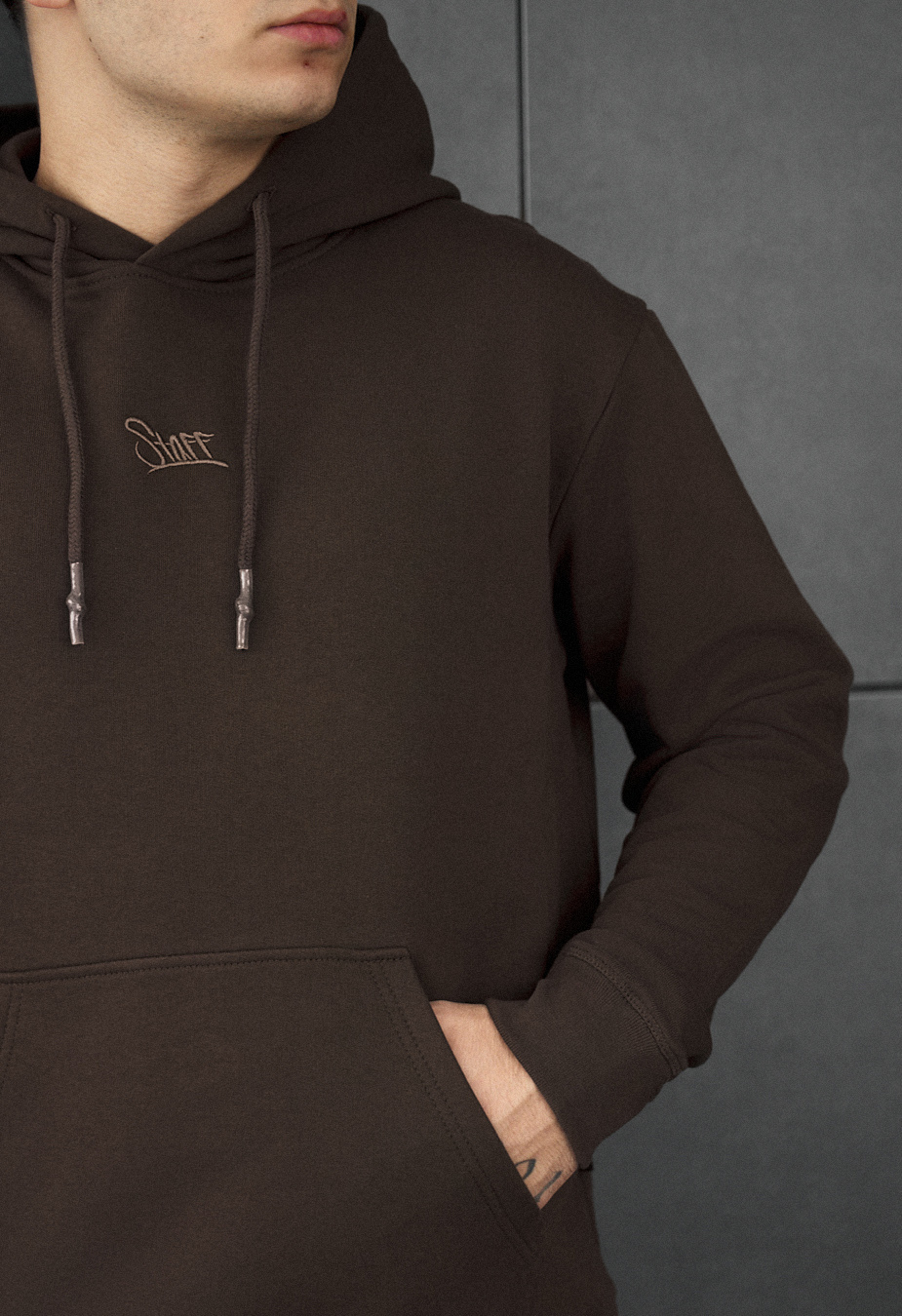 Bluza Staff dark brown basic