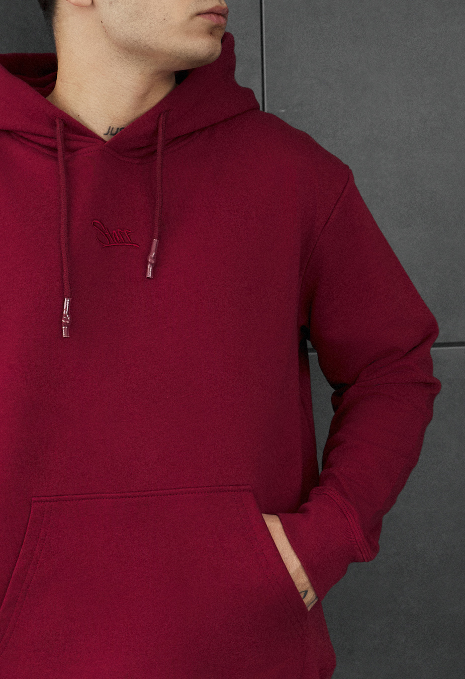 Bluza Staff bordo basic