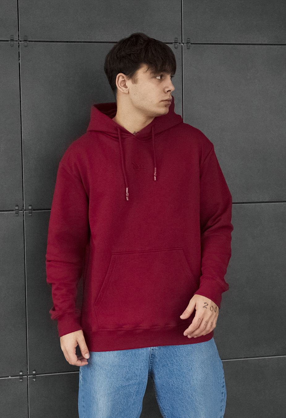 Bluza Staff bordo basic