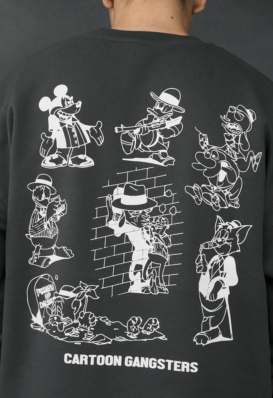 Bluza Staff cartoon oversize