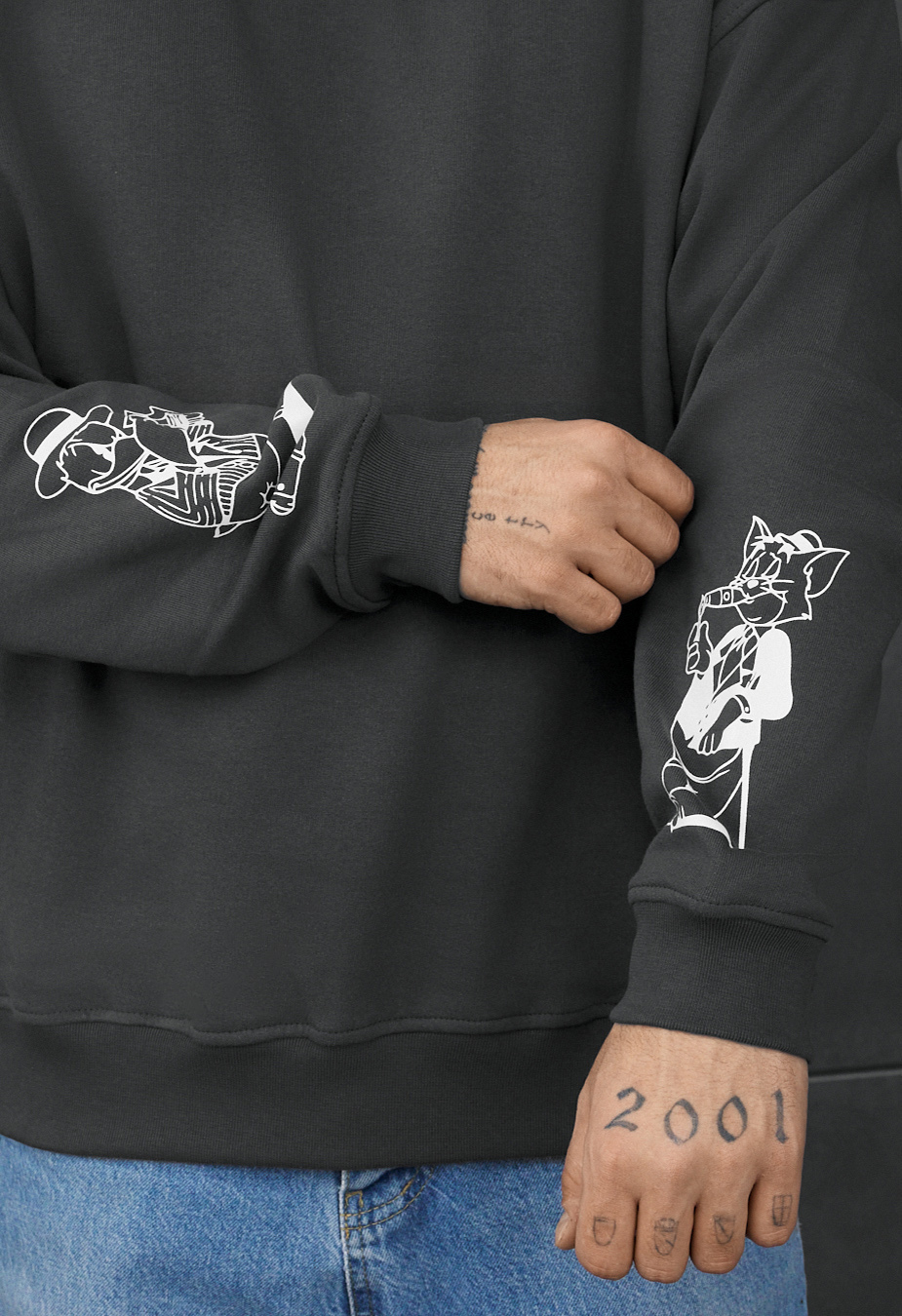 Bluza Staff cartoon oversize