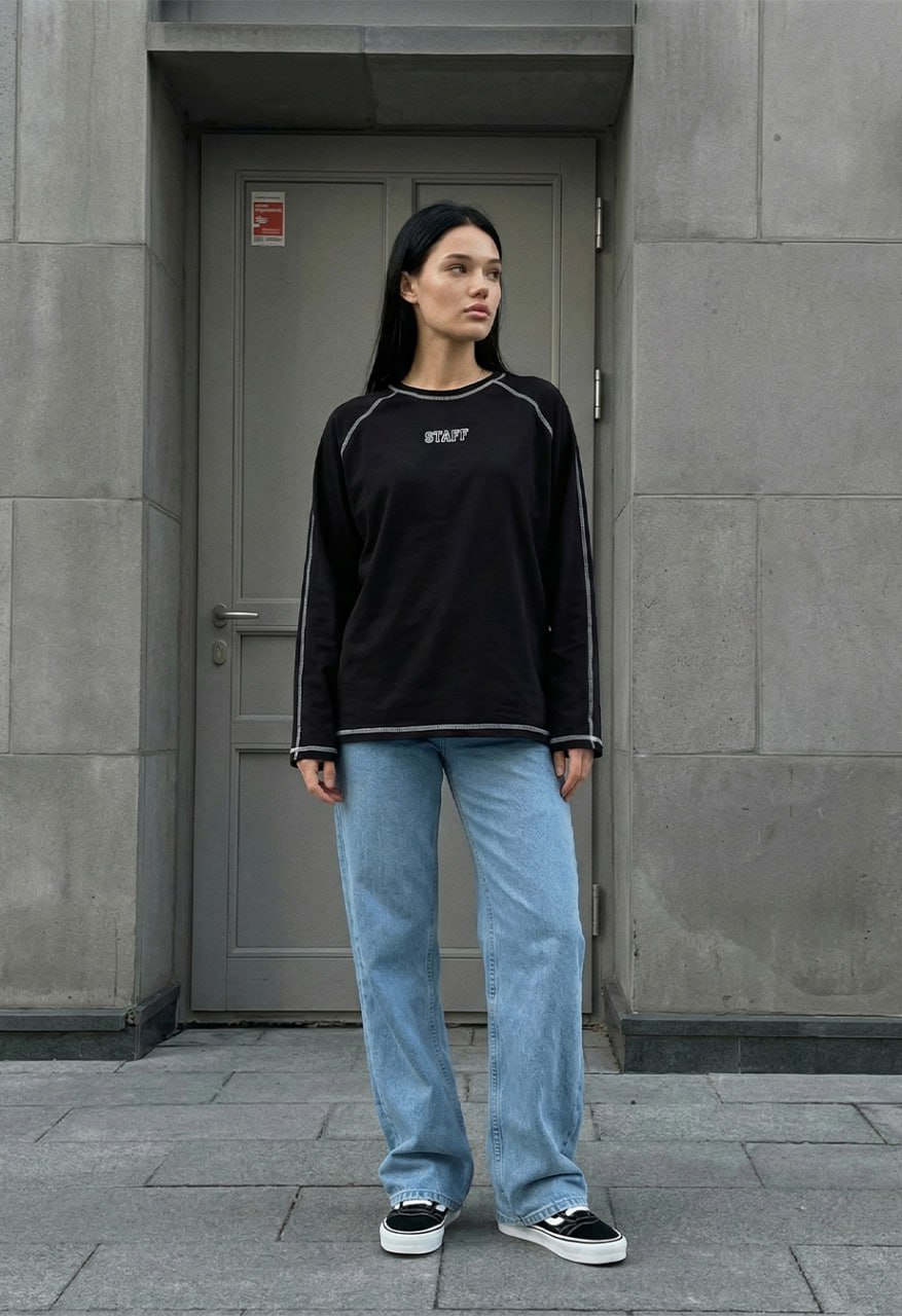 Longsleeve Staff co black