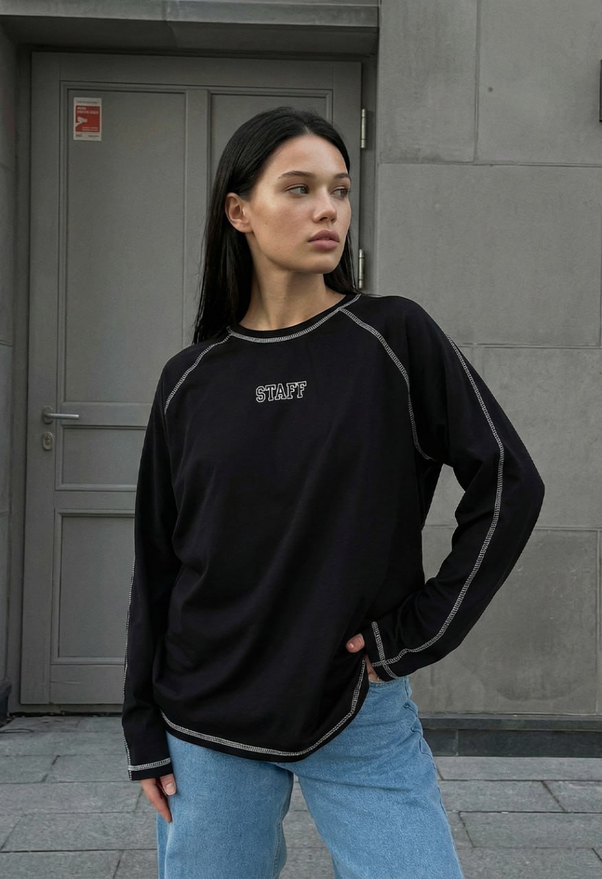 Longsleeve Staff co black