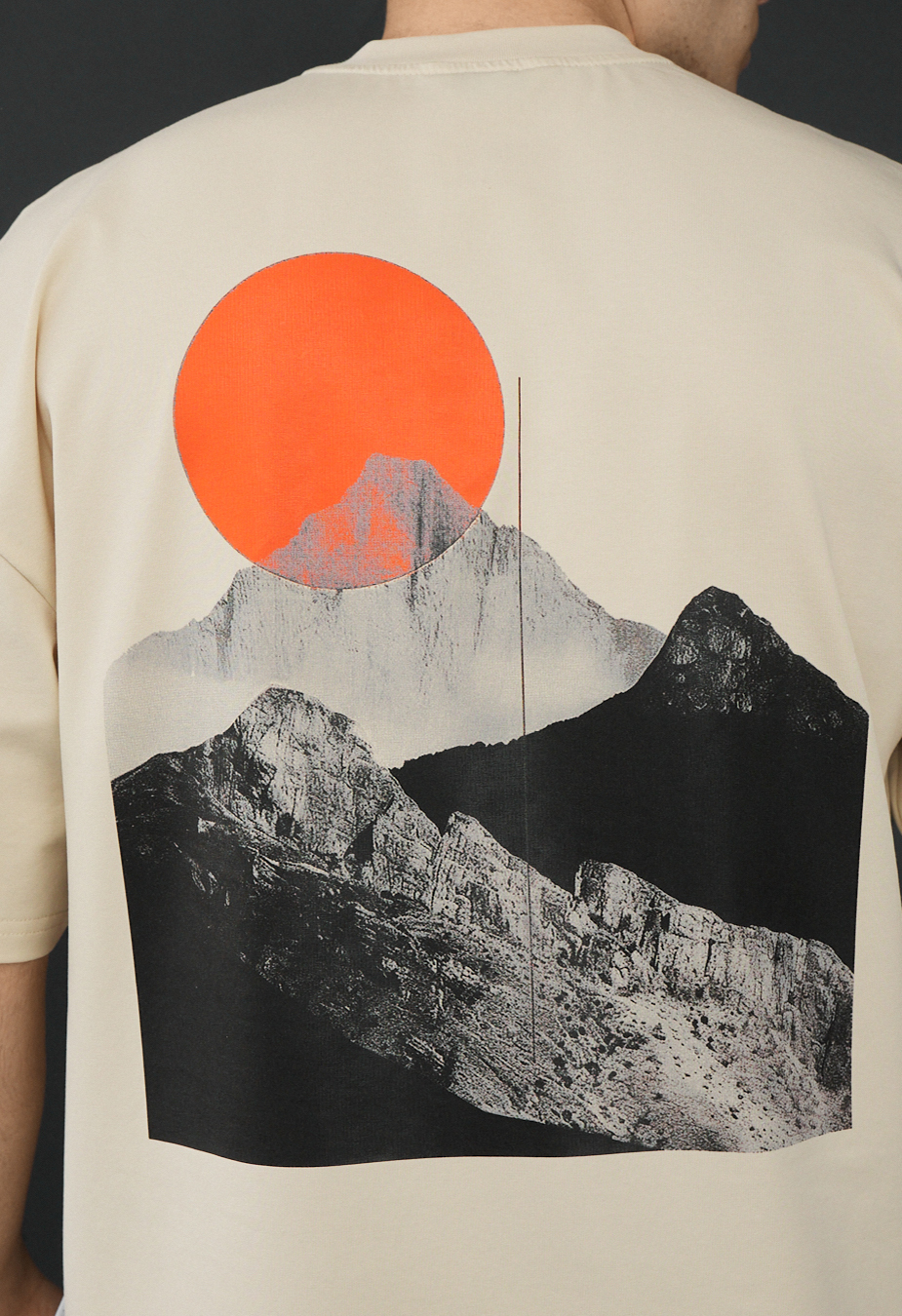 Koszulka Staff logo & mountain oversize