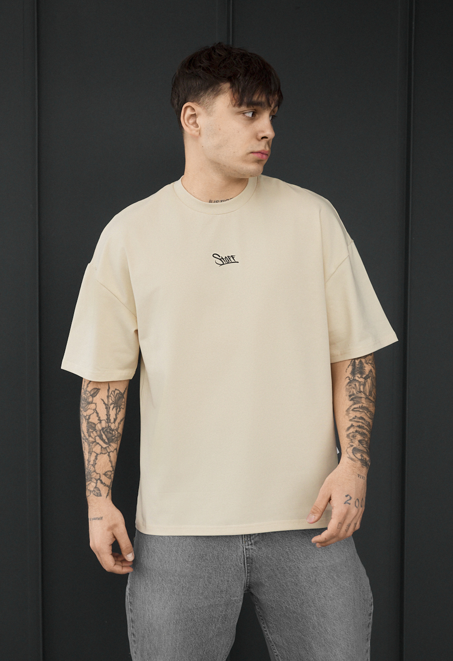 Koszulka Staff logo & mountain oversize