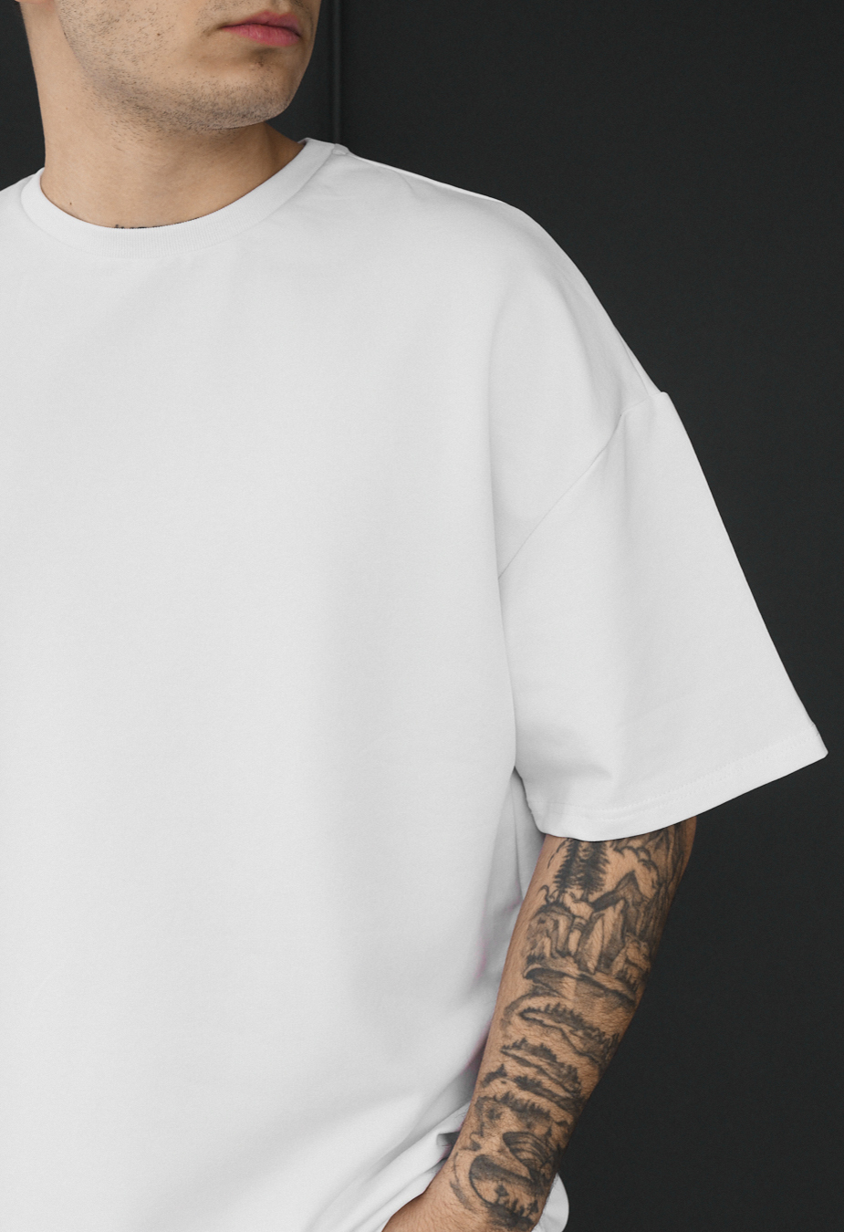 Koszulka Staff white oversize premium