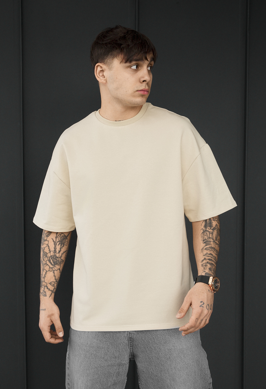 Koszulka Staff milk oversize premium