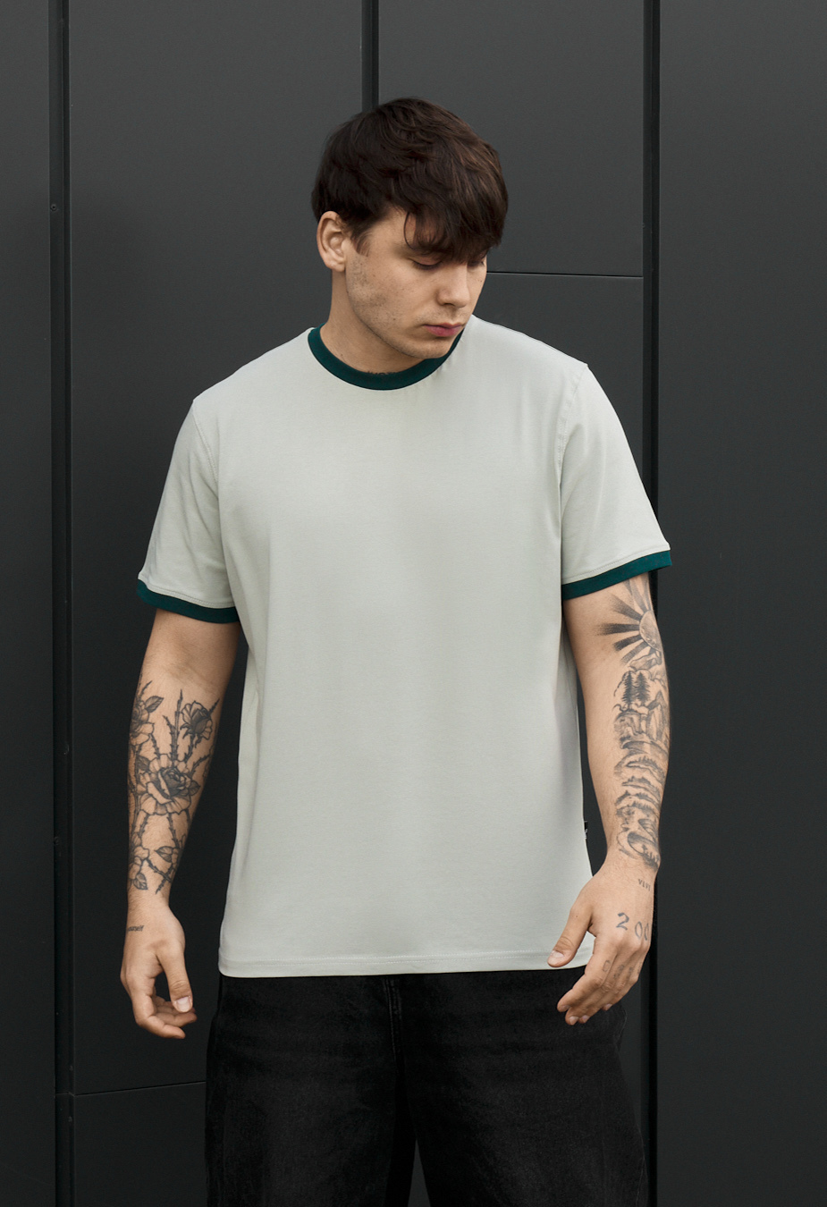 Koszulka Staff lu light olive & green