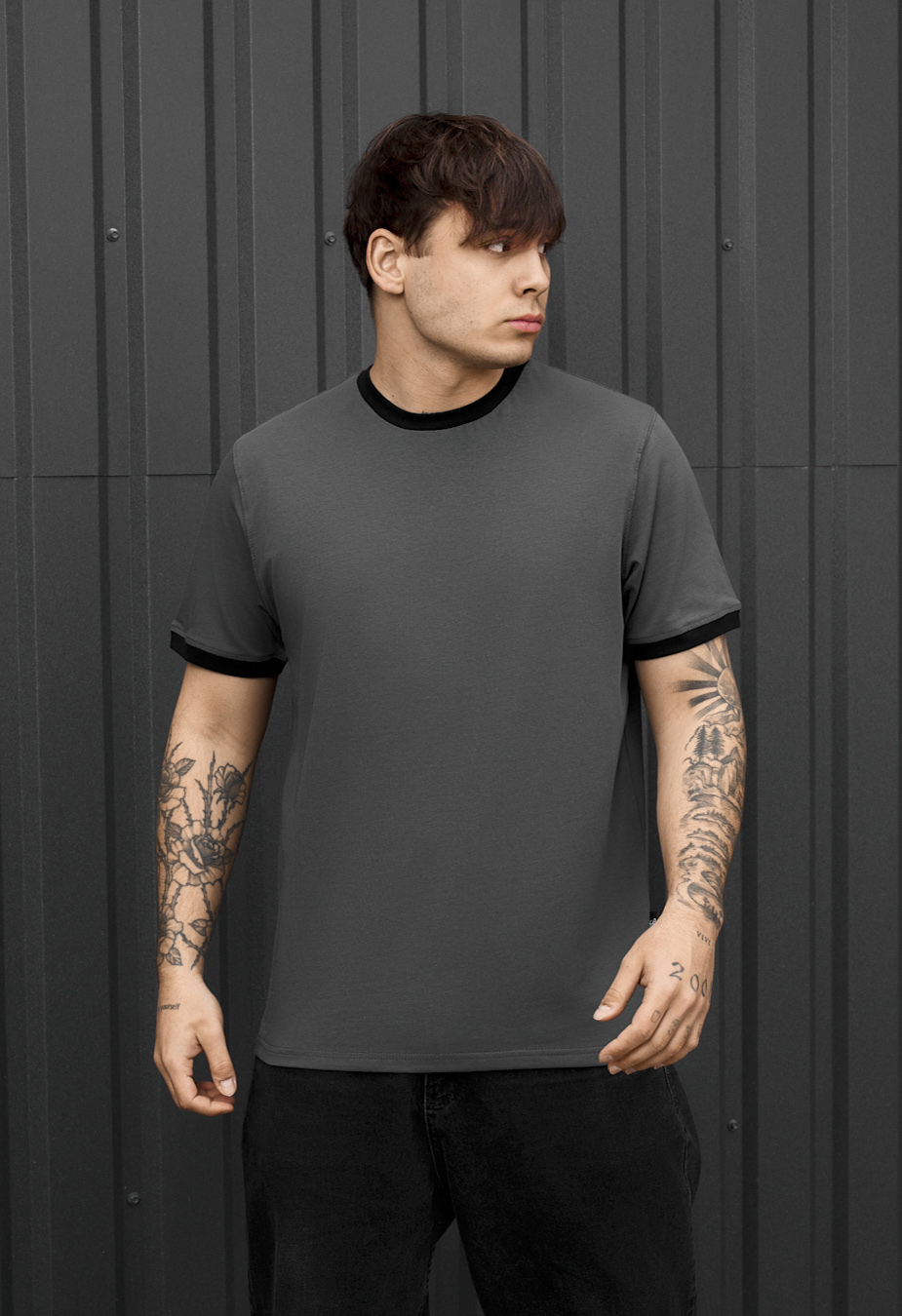 Koszulka Staff lu graphite & black