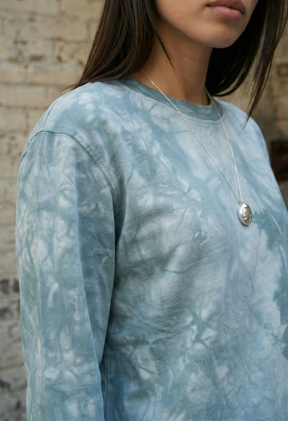 Longsleeve Staff hit blue & gray