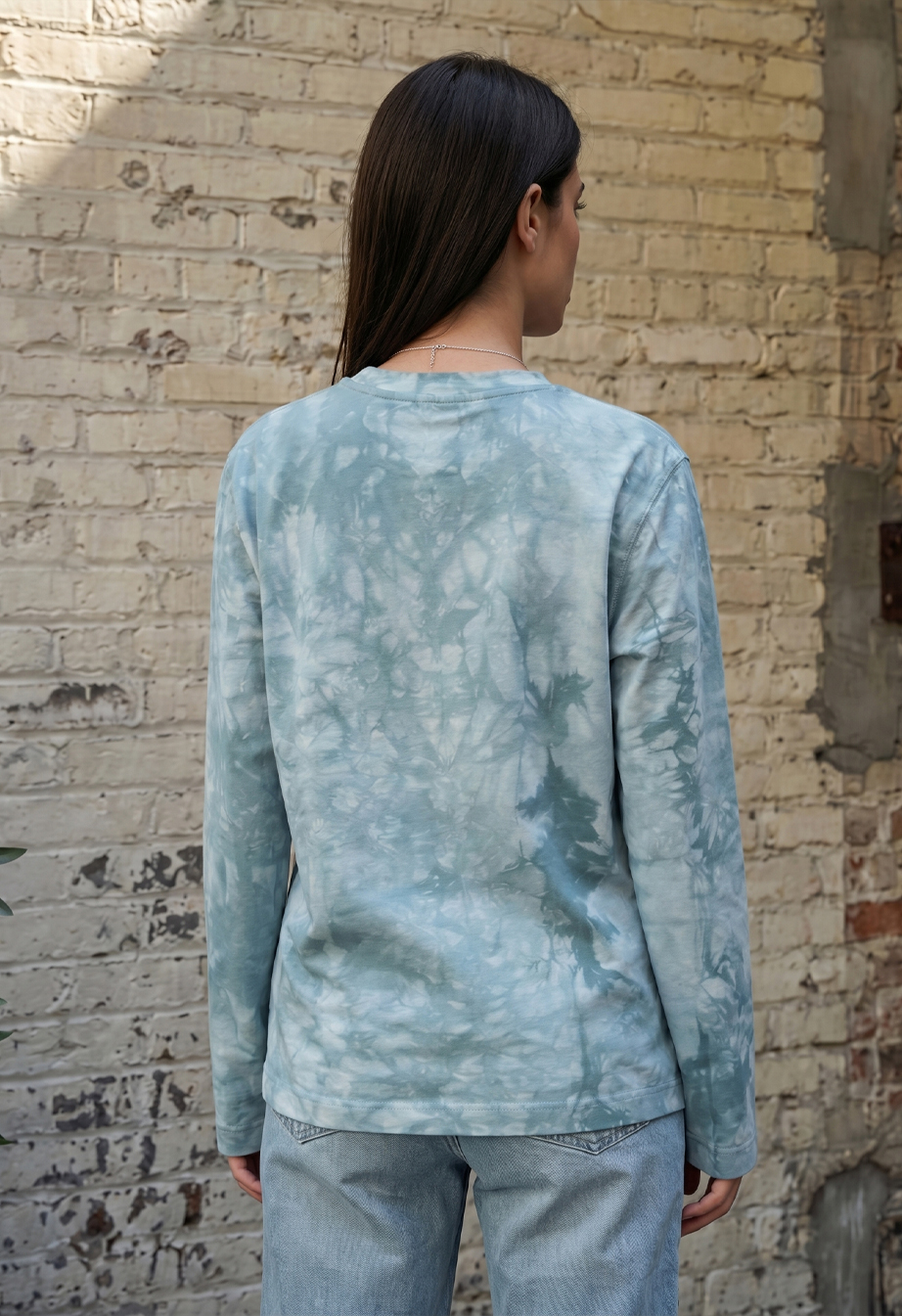 Longsleeve Staff hit blue & gray