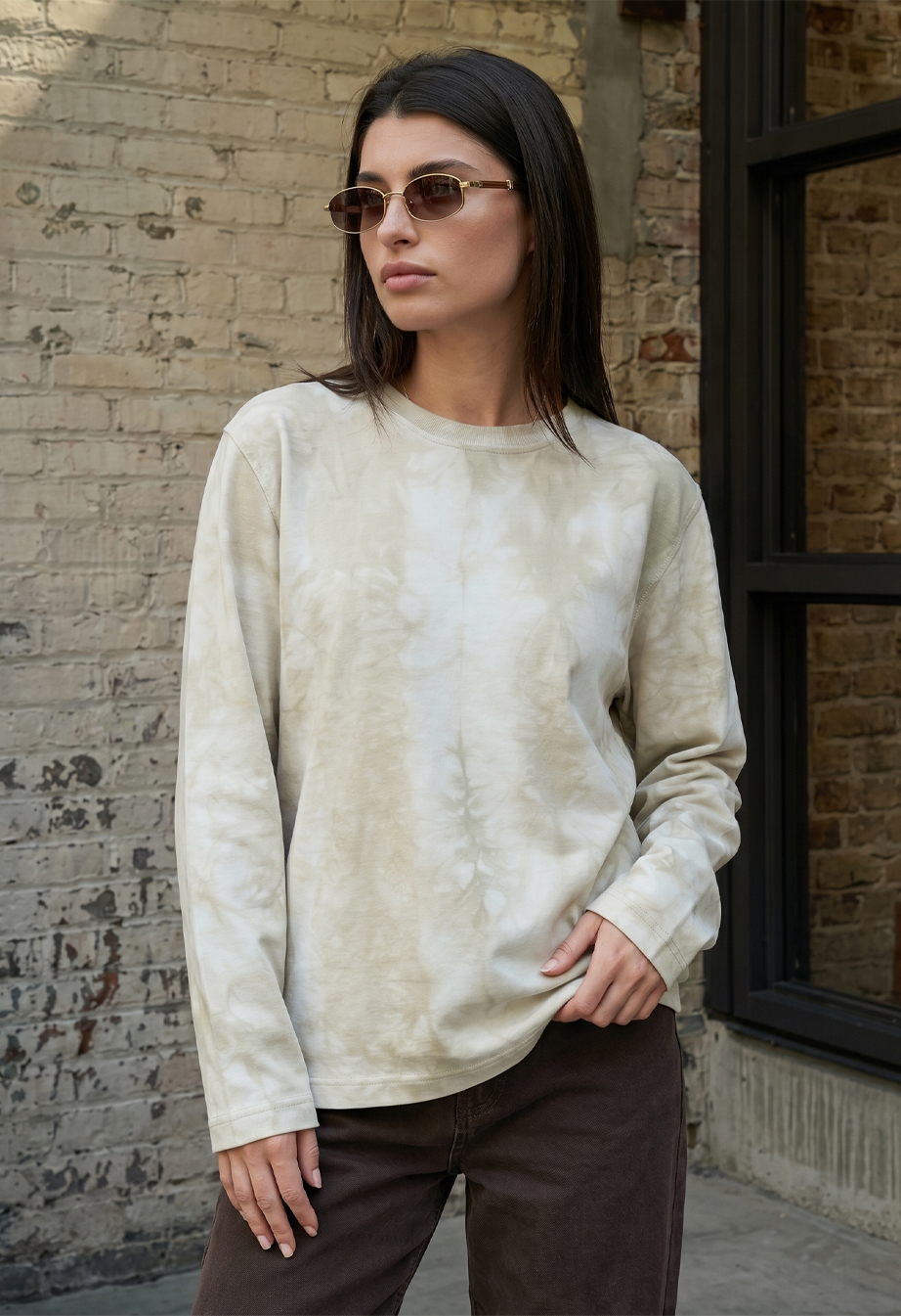 Longsleeve Staff hit light beige