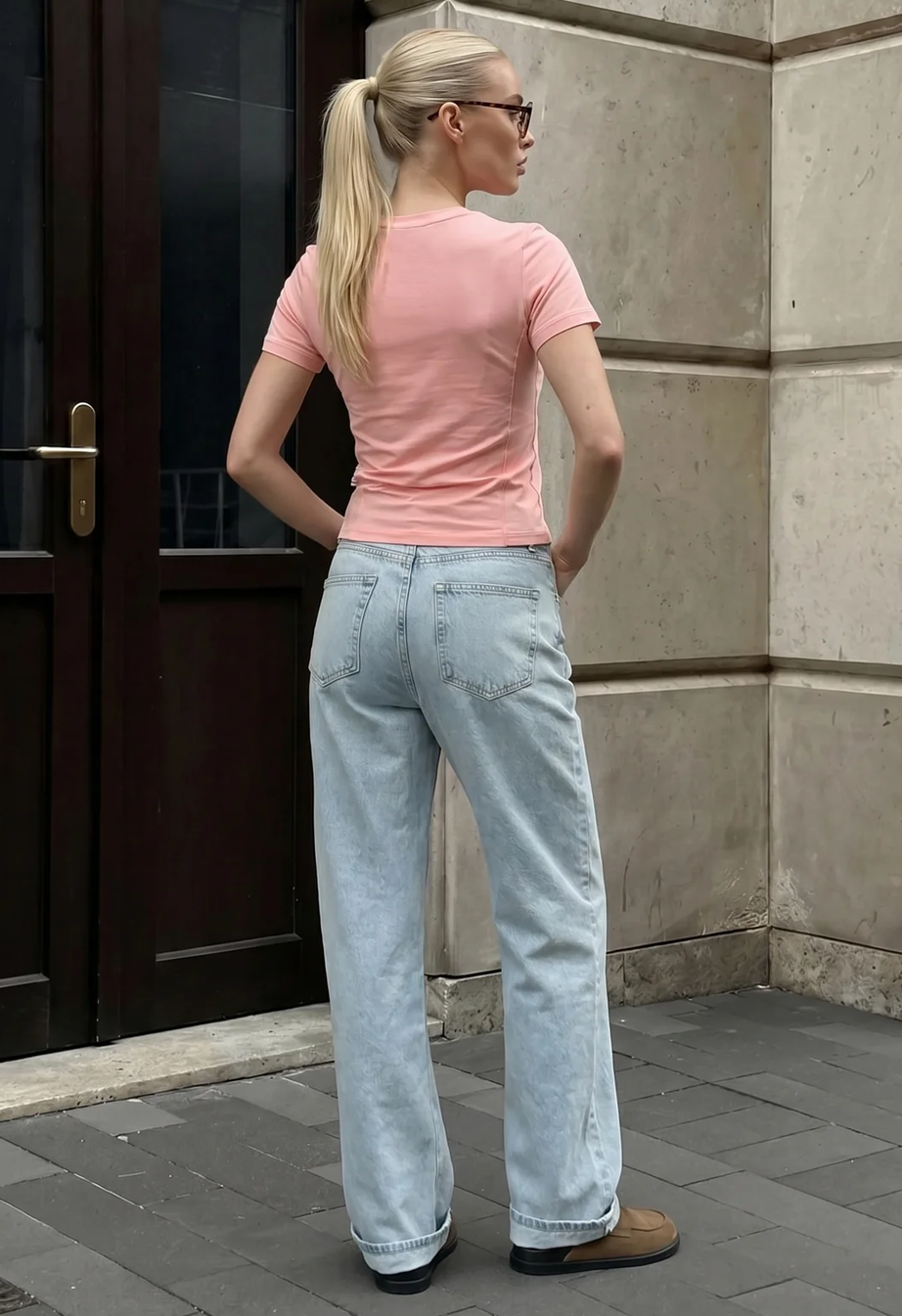 Koszulka Staff bit peach