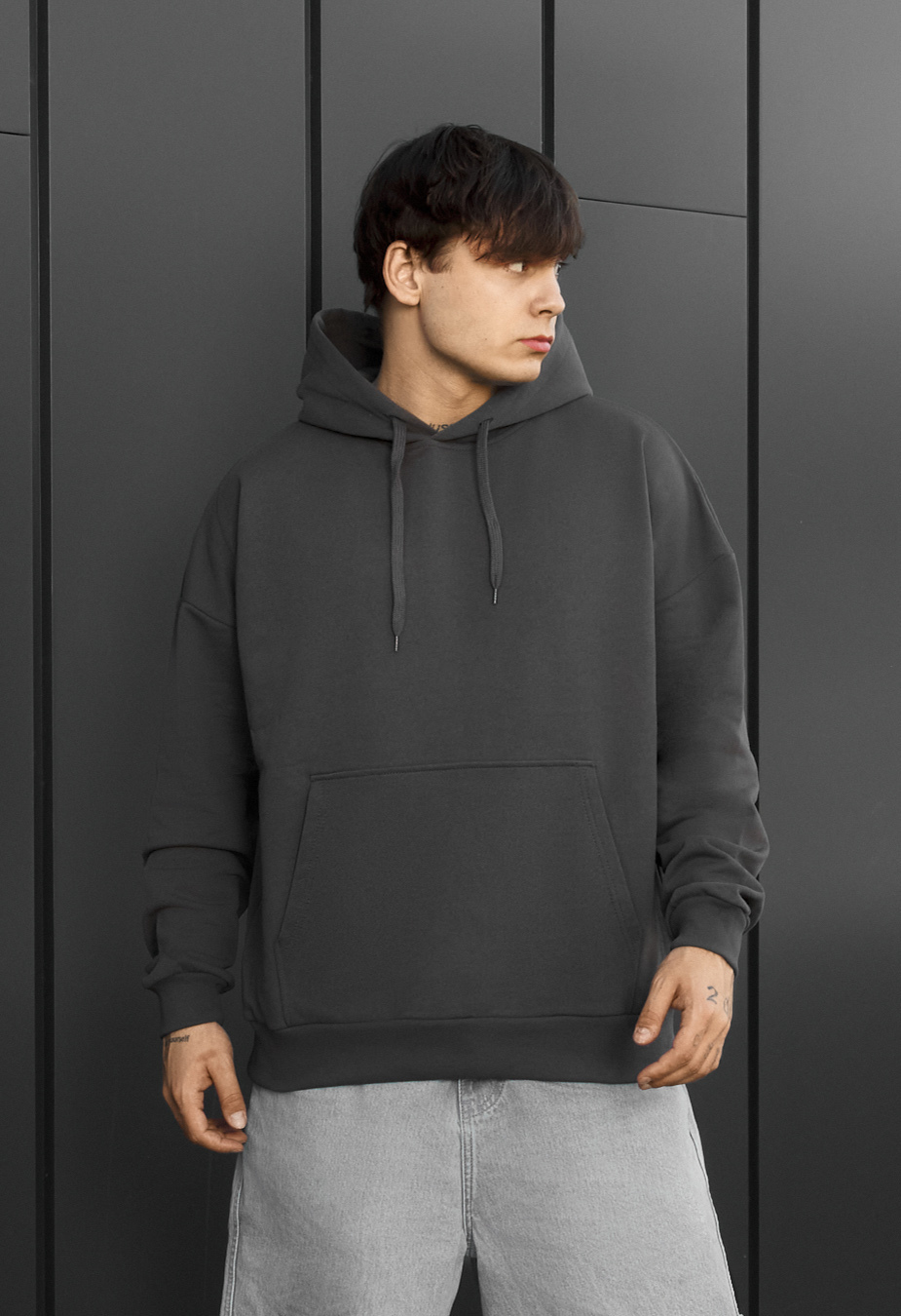 Bluza dark gray oversize