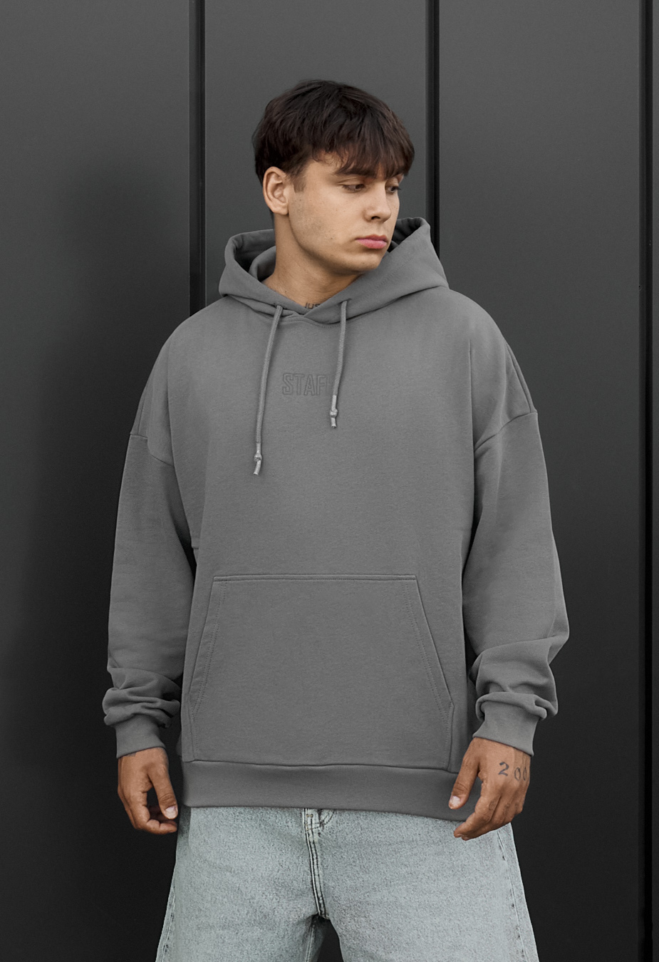 Bluza gray oversize reflective