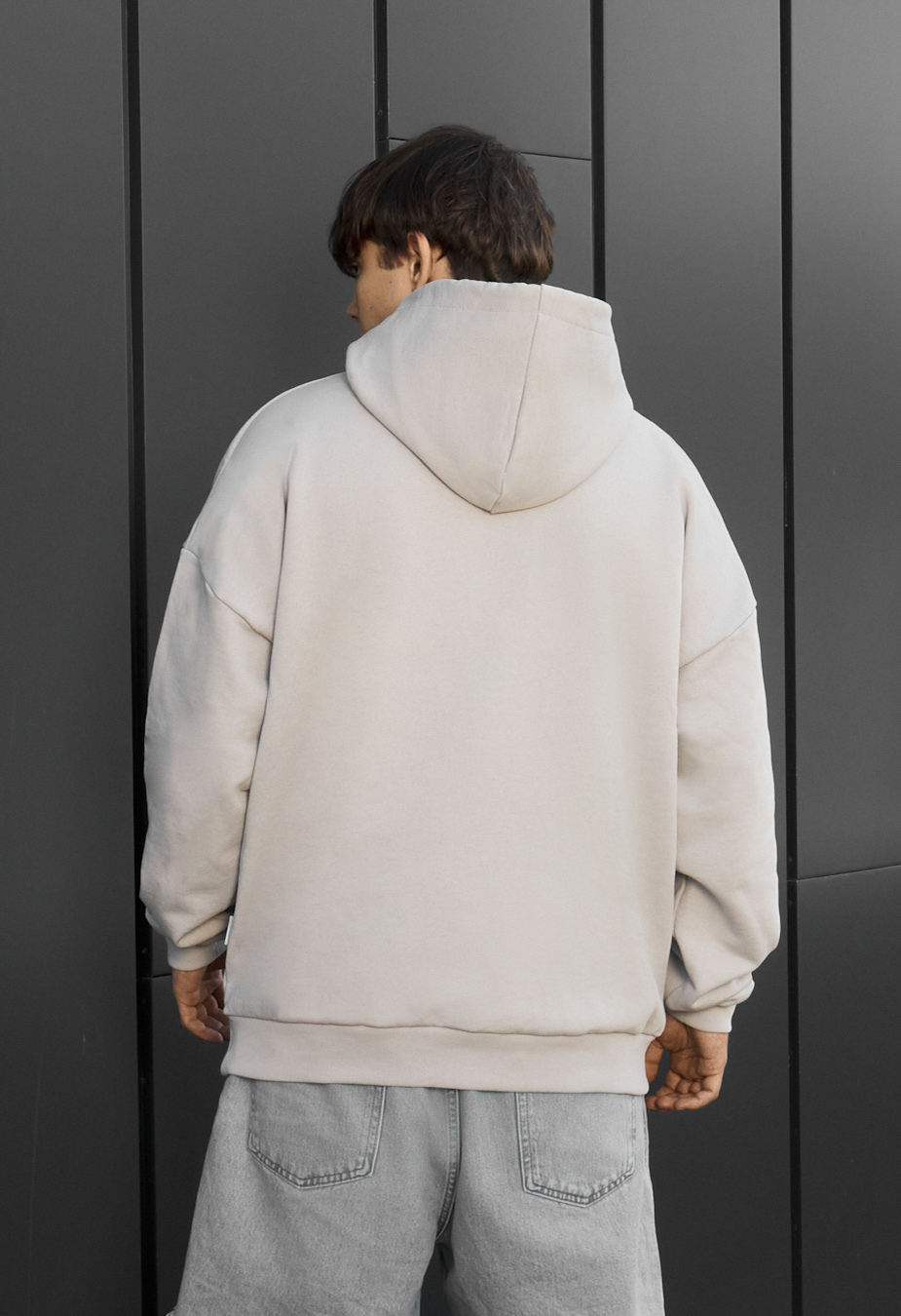 Bluza light gray oversize