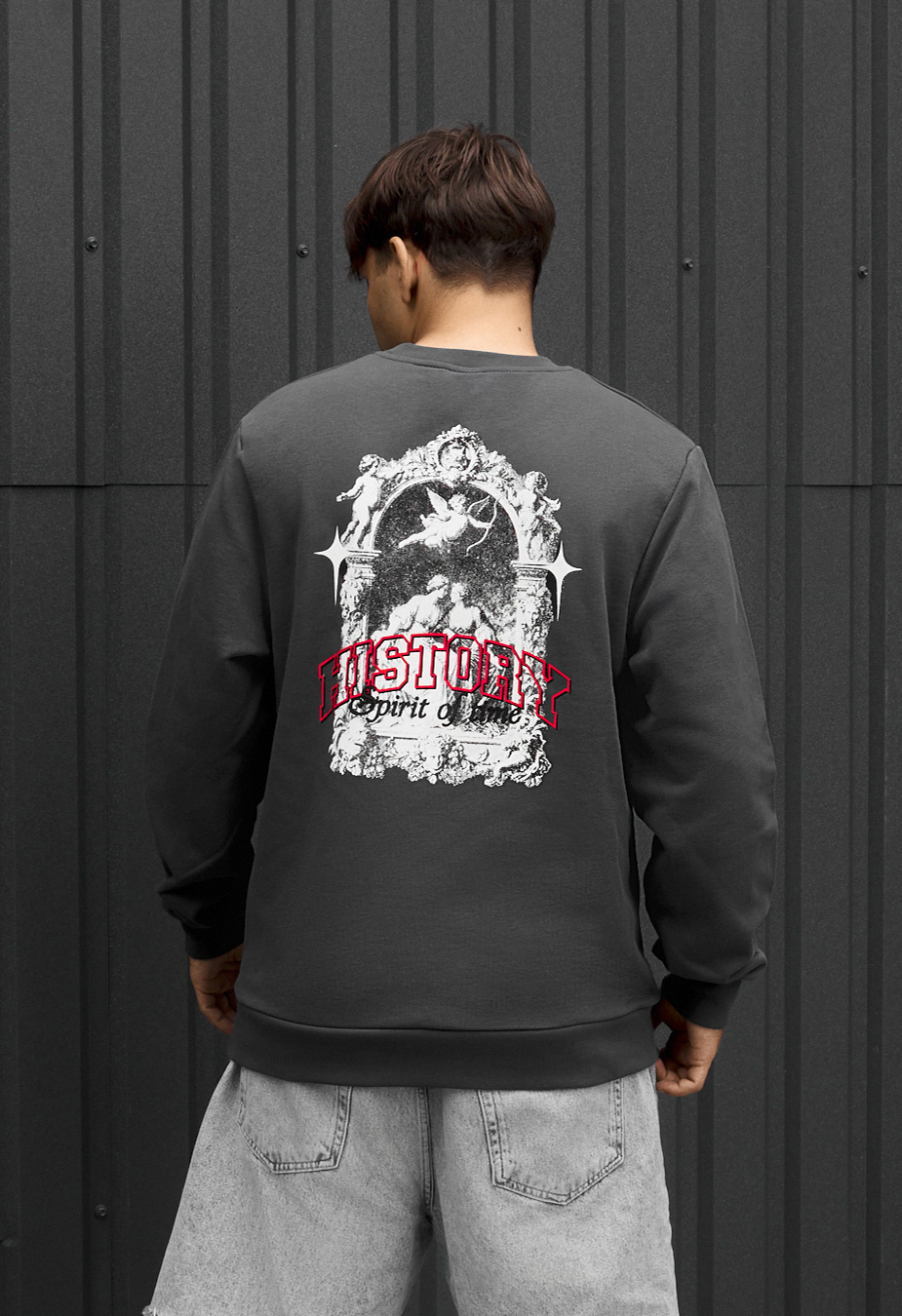 Bluza Staff history dark gray