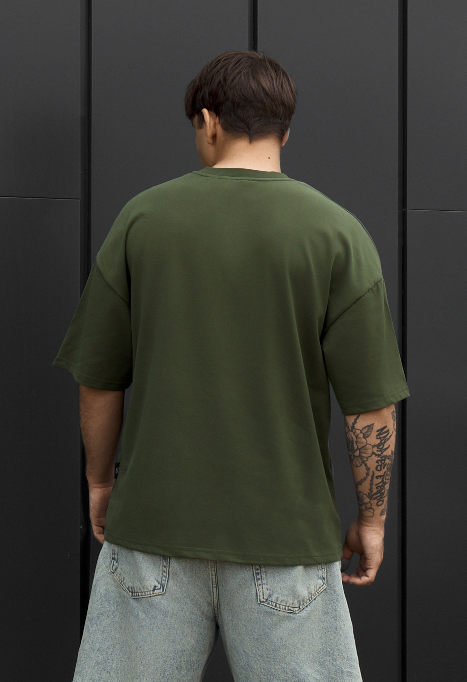 Koszulka Staff logo khaki oversize