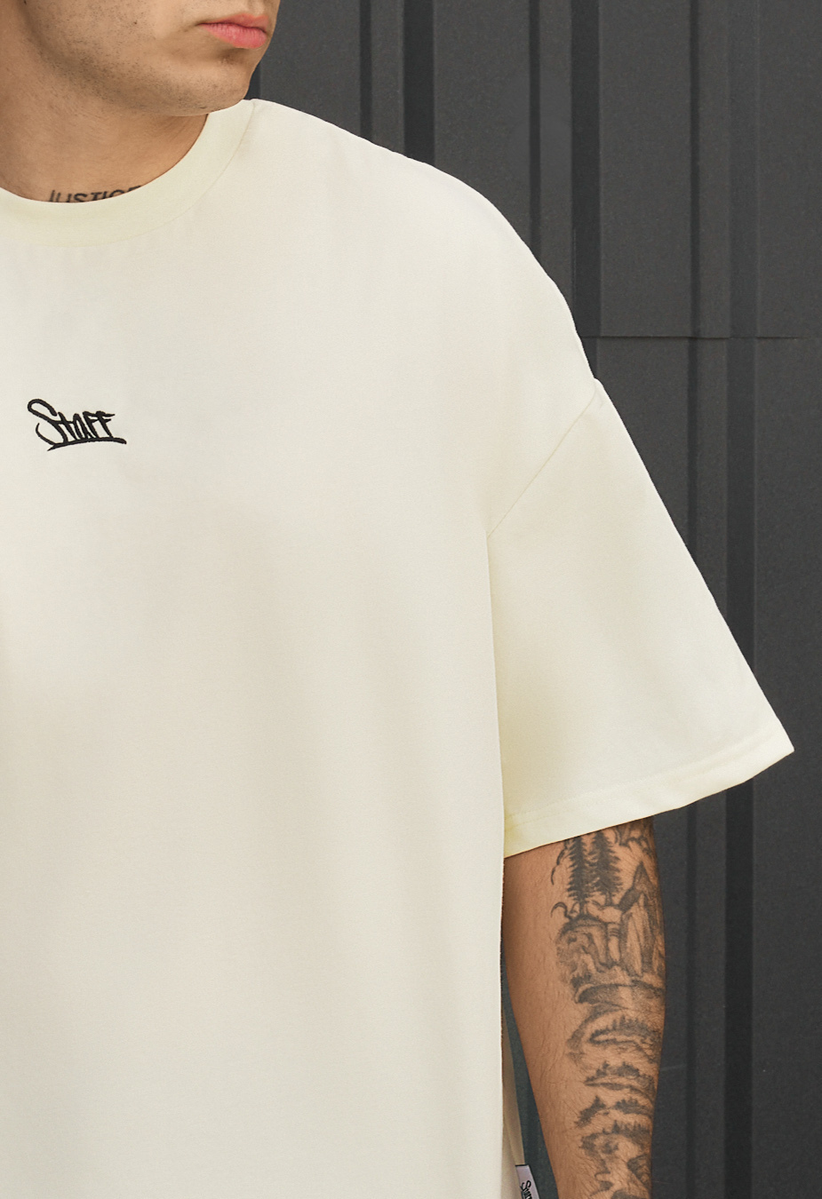 Koszulka Staff logo milk oversize