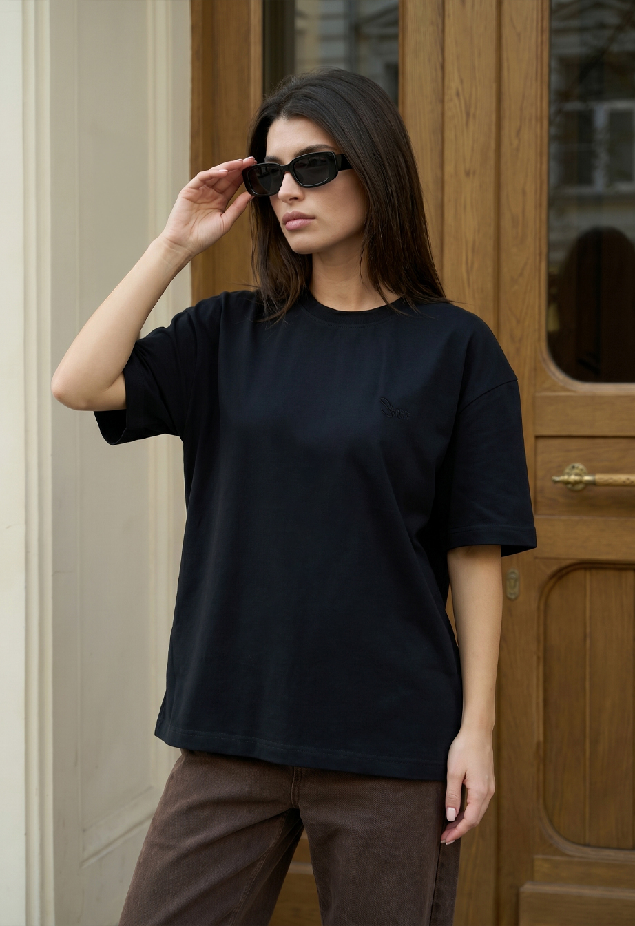 Koszulka Staff logo black oversize