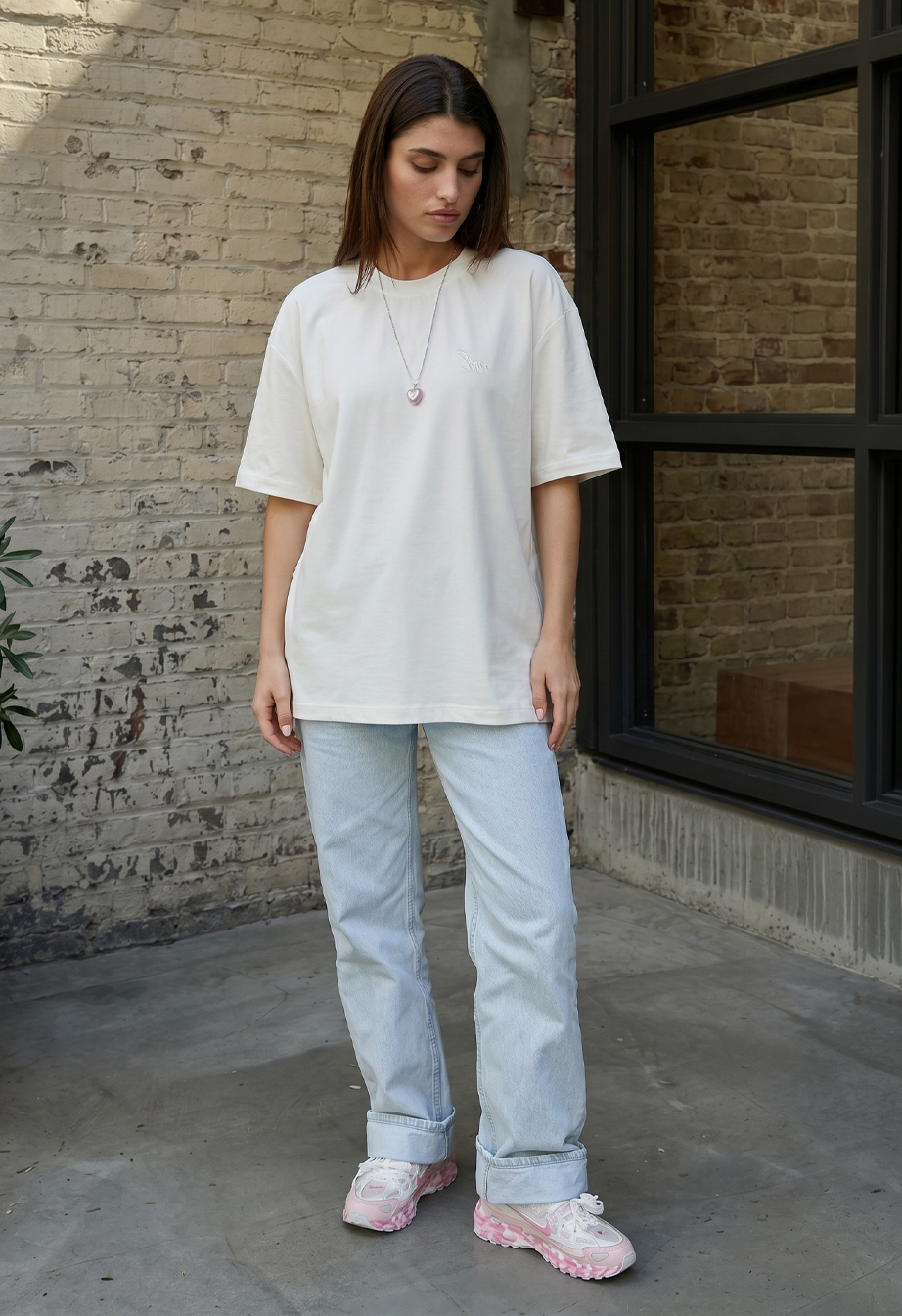 Koszulka Staff logo white oversize