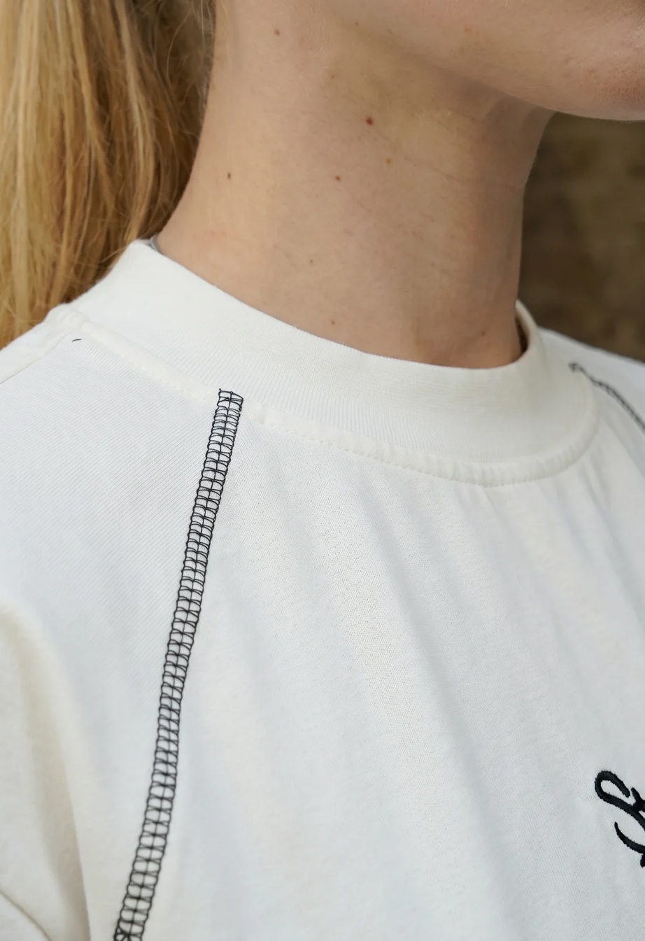 Longsleeve Staff fil logo white