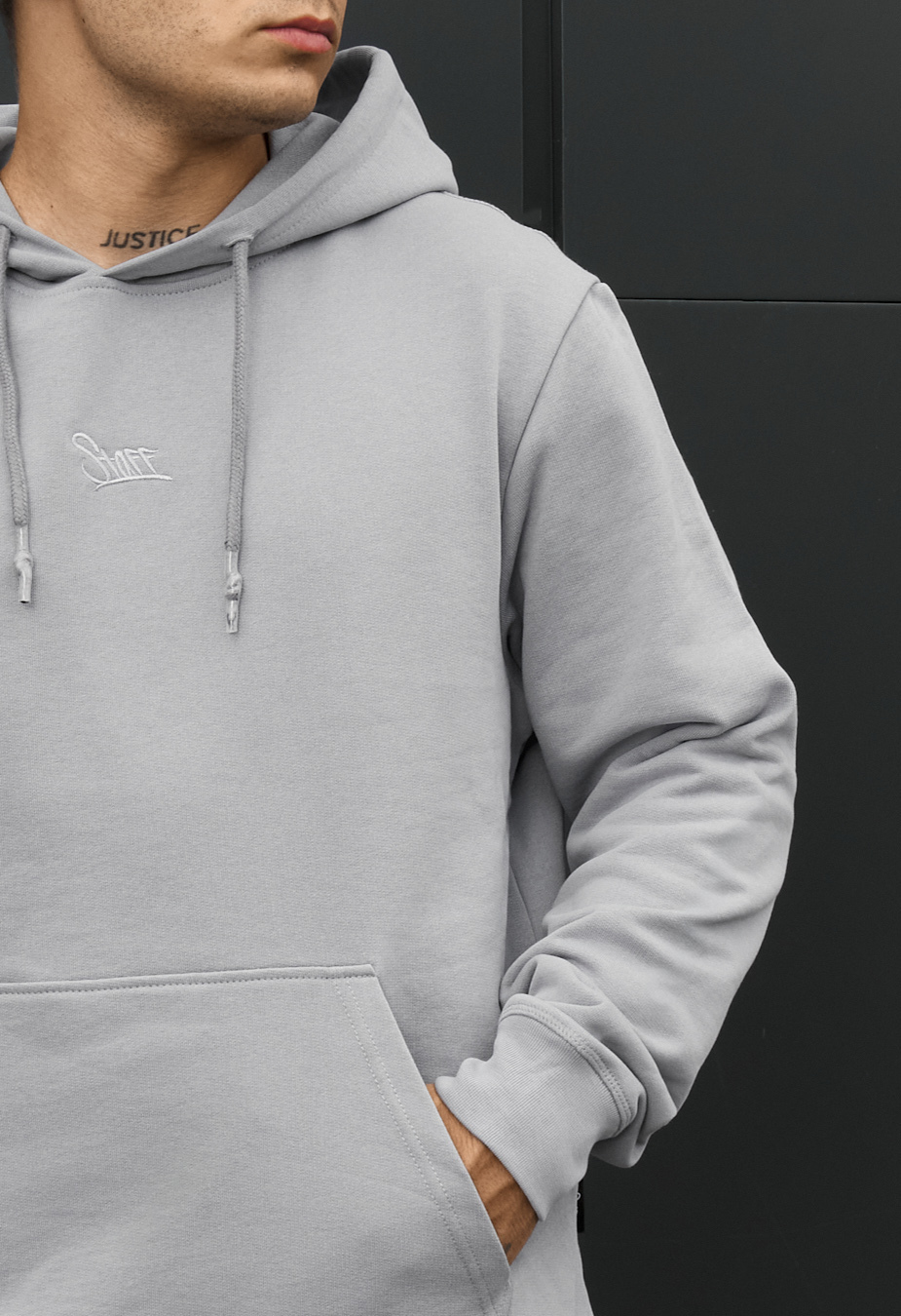 Bluza Staff logo light gray