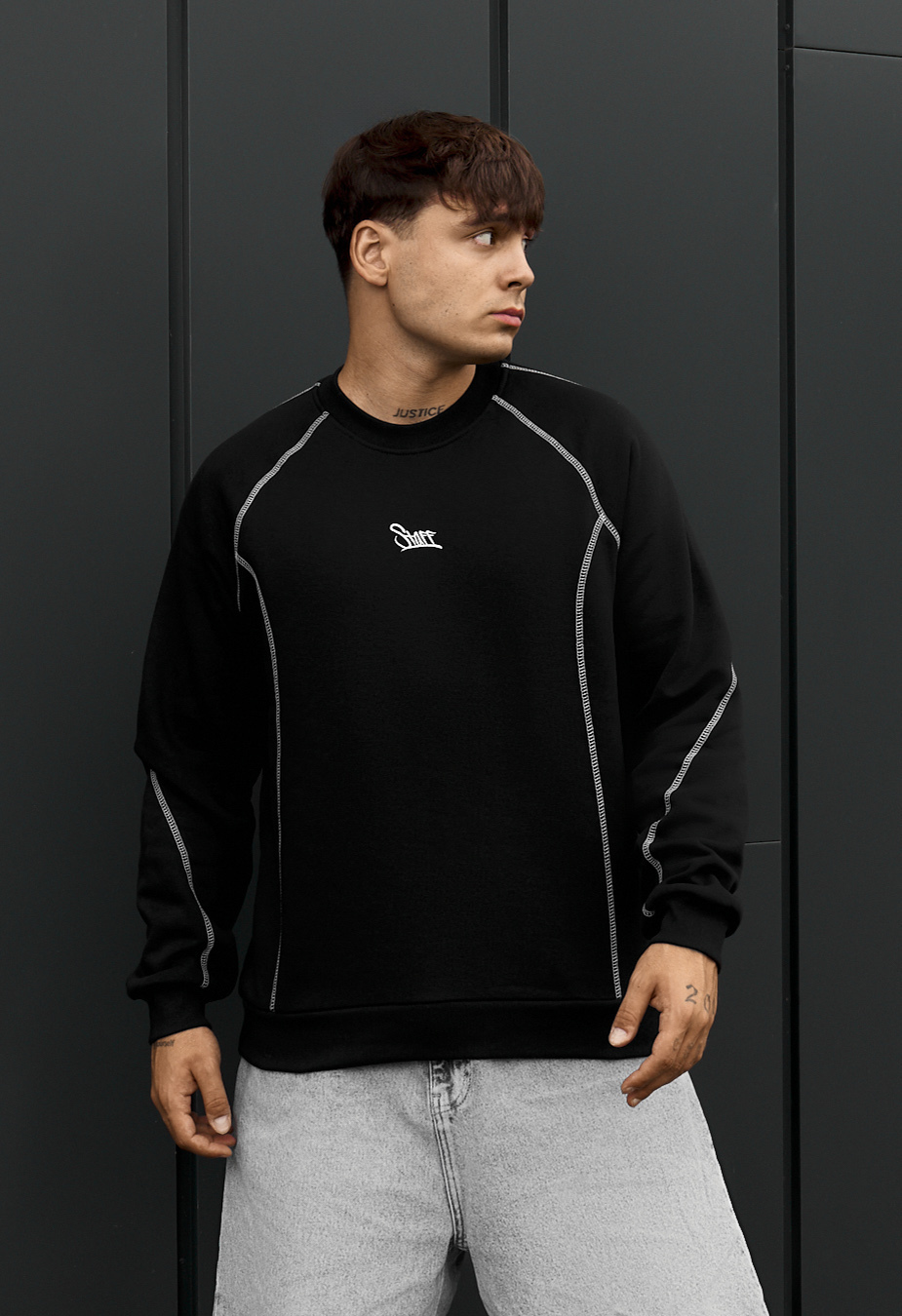Bluza Staff black logo fleece
