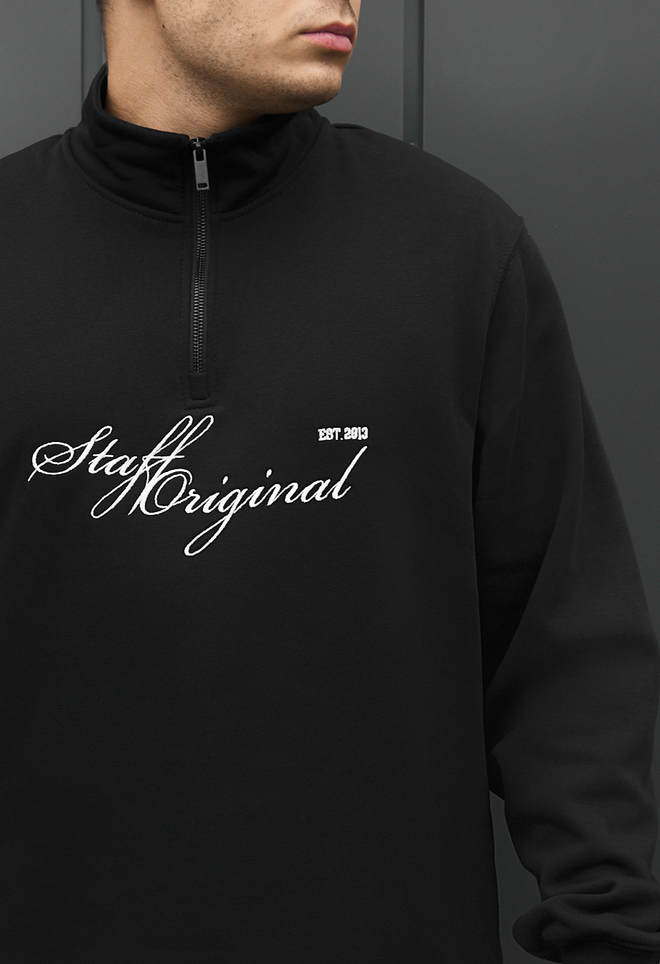 Olimpijka Staff black logo fleece